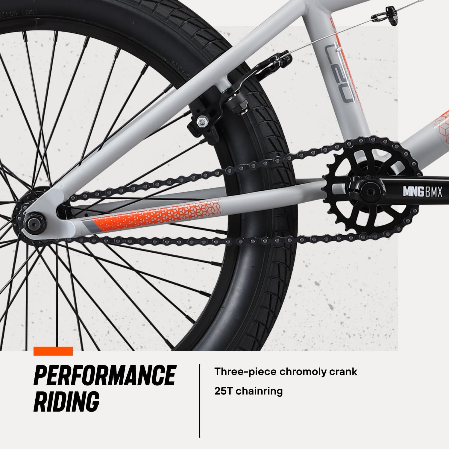 Mongoose Legion L20 Freestyle BMX Bike, 20-Inch Wheels, Ages 8 and up, Grey - Image 6