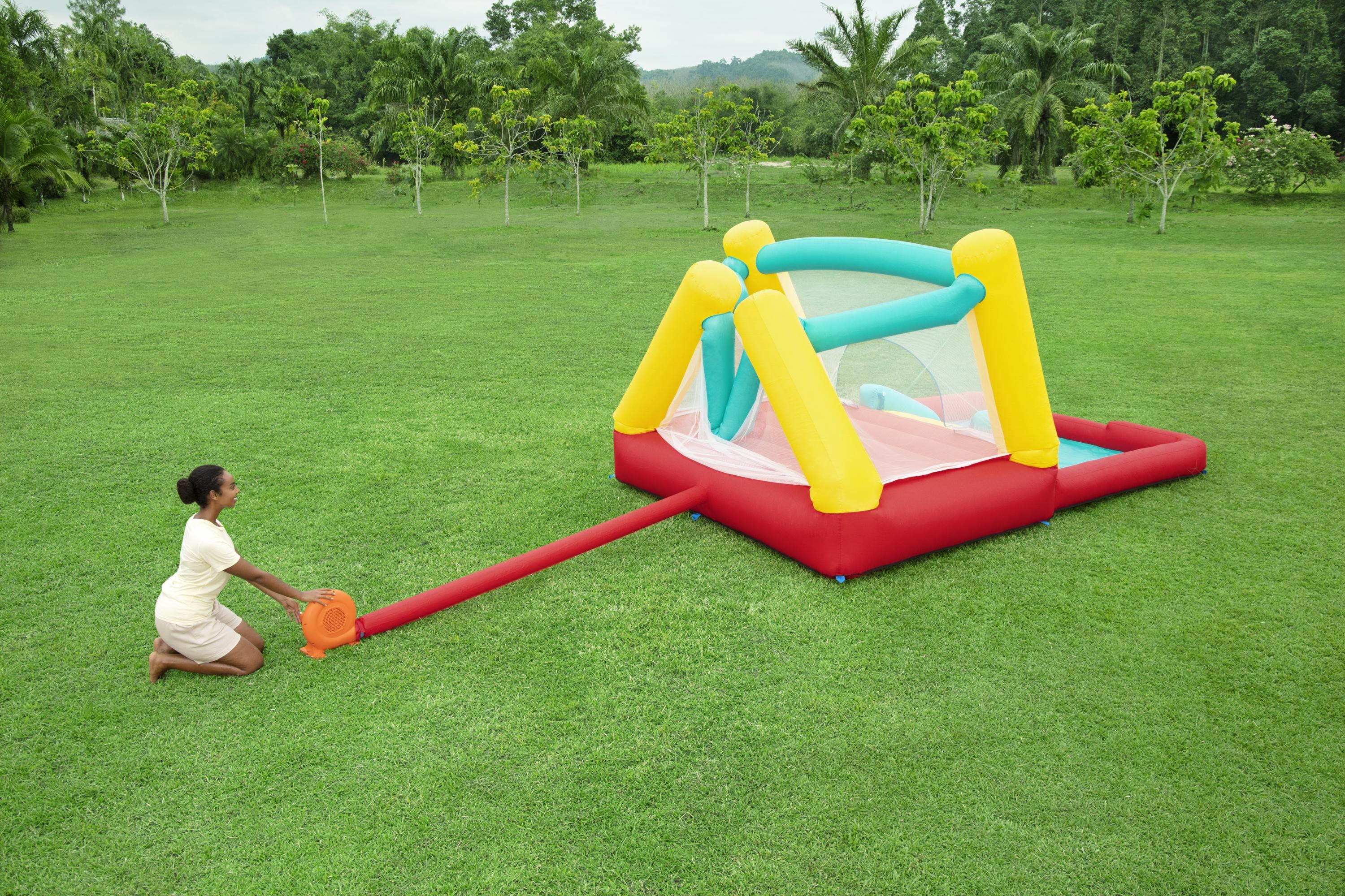 PlayDay Jump 'N Away Inflatable Bounce House with Play Features, Indoor/Outdoor, Ages 3+ - Image 11