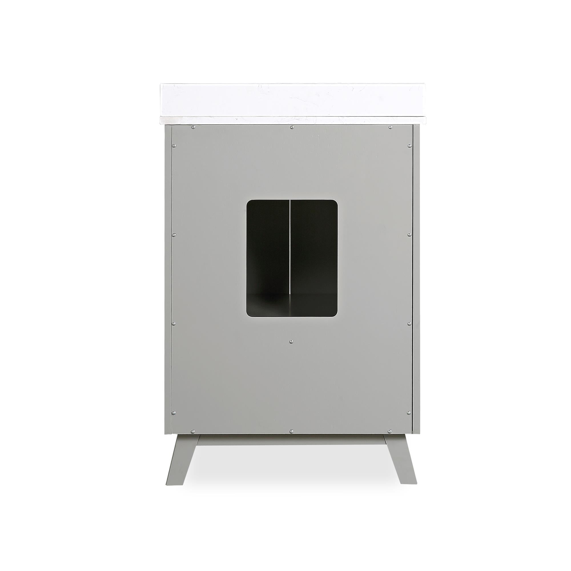 DHP Bleeker 24 Inch Bathroom Vanity, Gray - Image 3