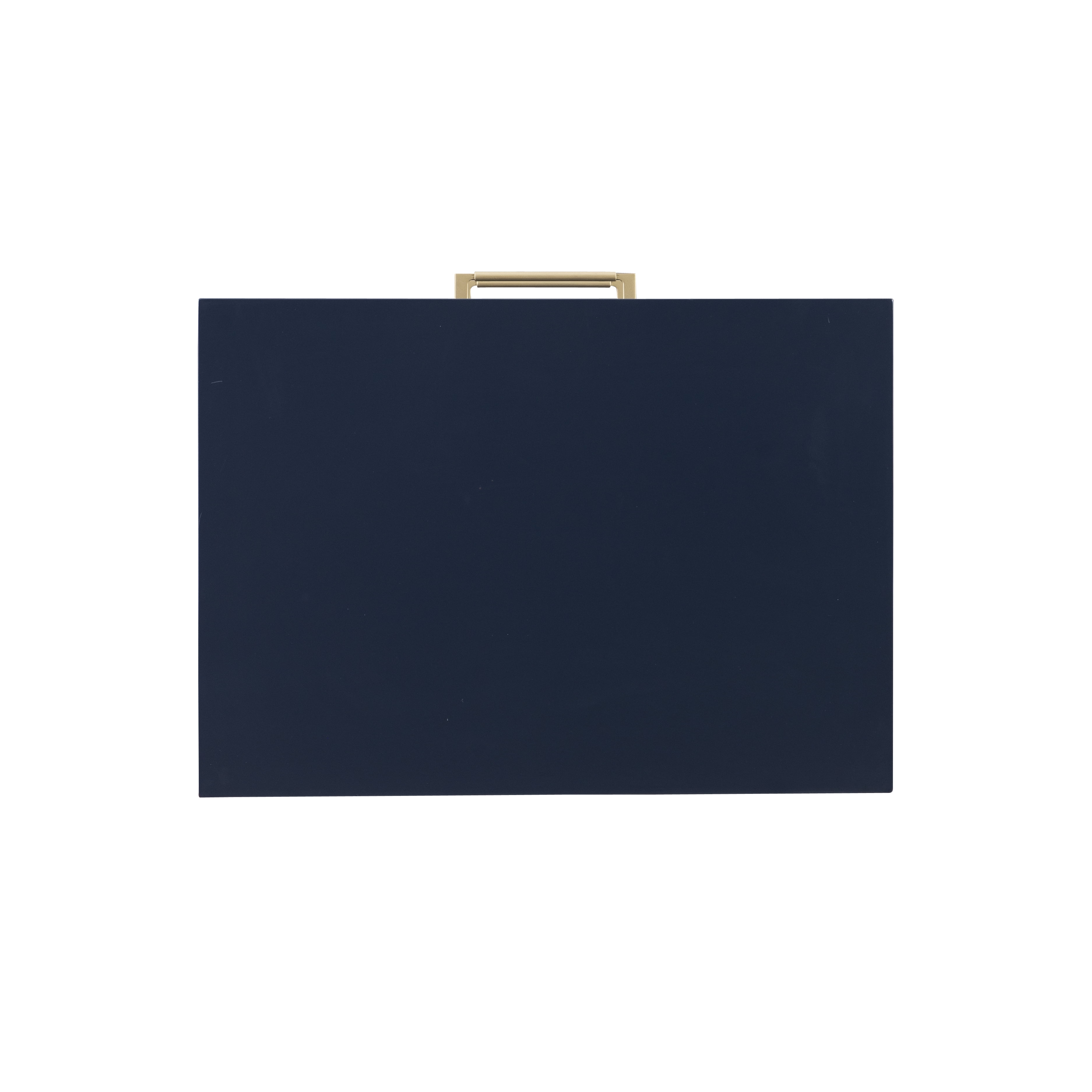 Linon Galena 2-Drawer Nightstand, Navy - Image 13