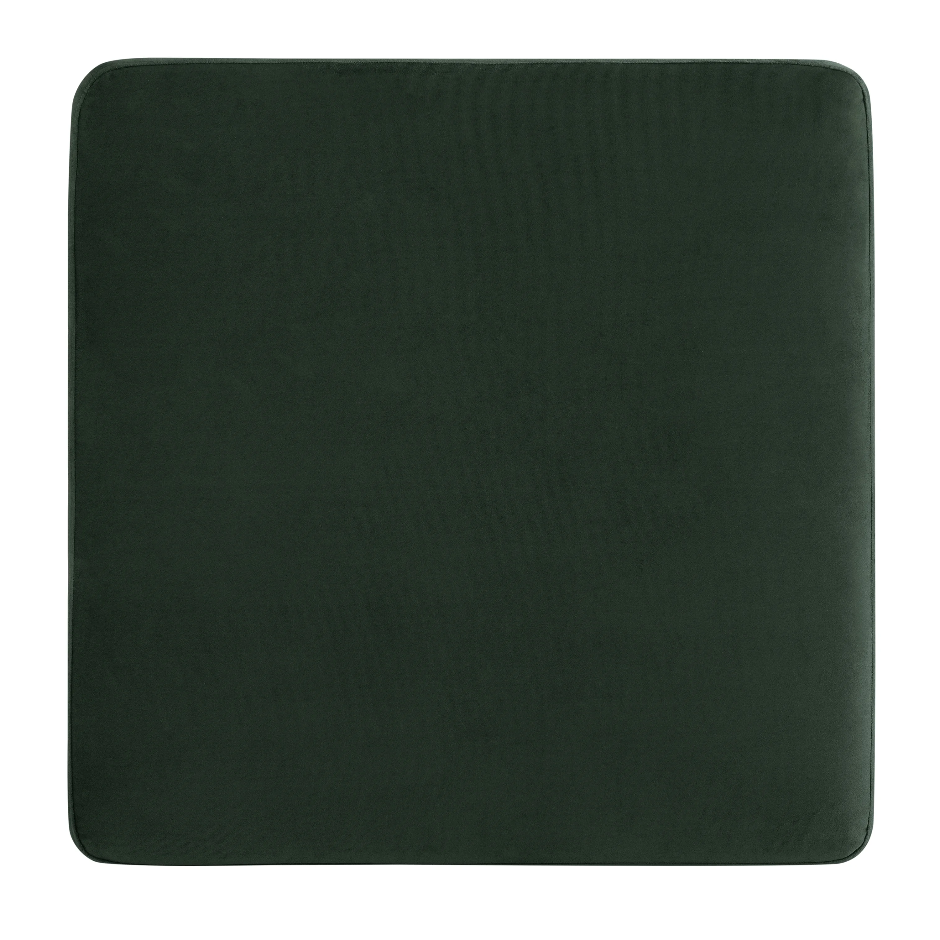 Studio Living Kingston Modern Large Storage Ottoman, Green Velvet Fabric - Image 3