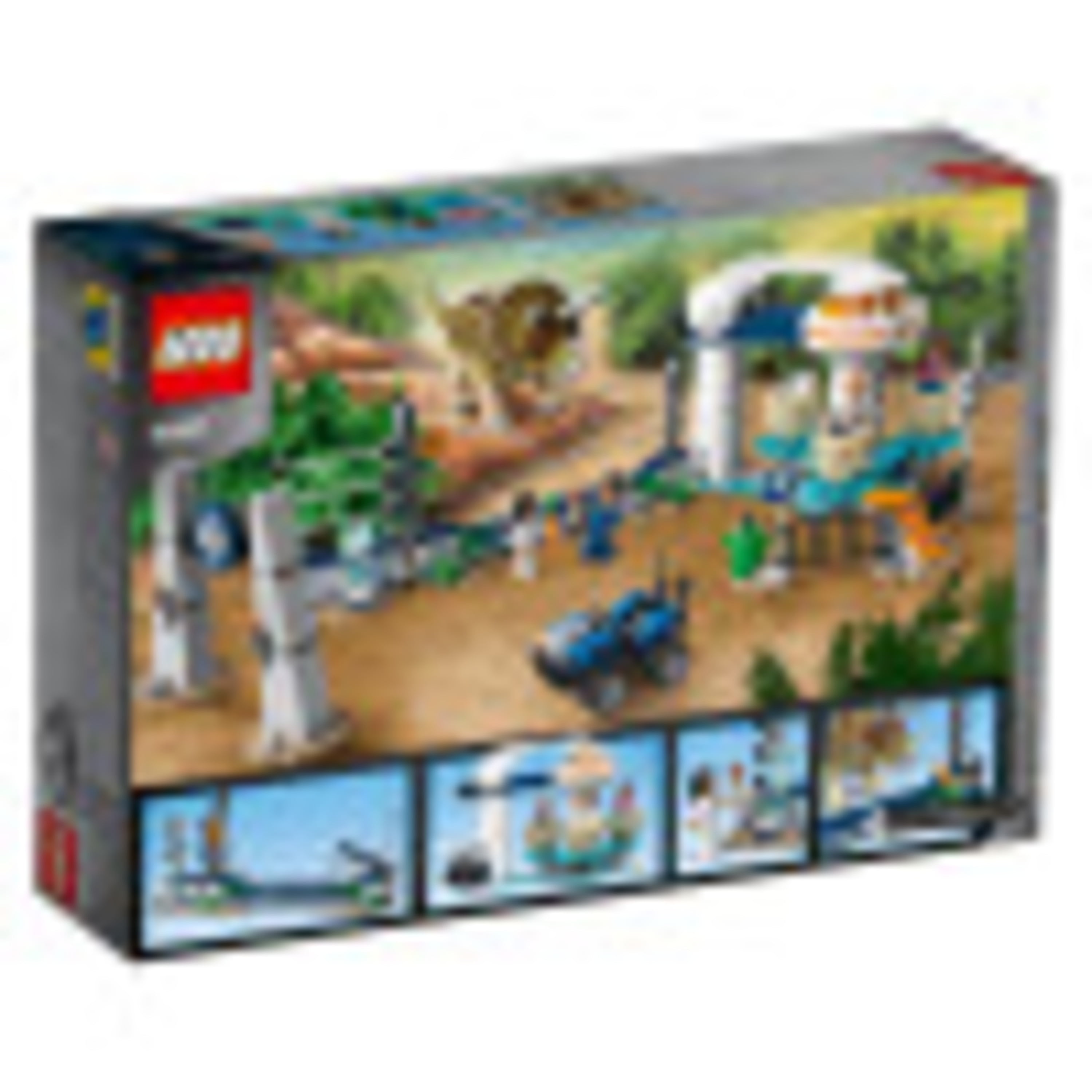 LEGO Jurassic World Triceratops Rampage 75937 ATV Motorcycle Model Dinosaur Figure Building Toy (447 Pieces) - Image 2