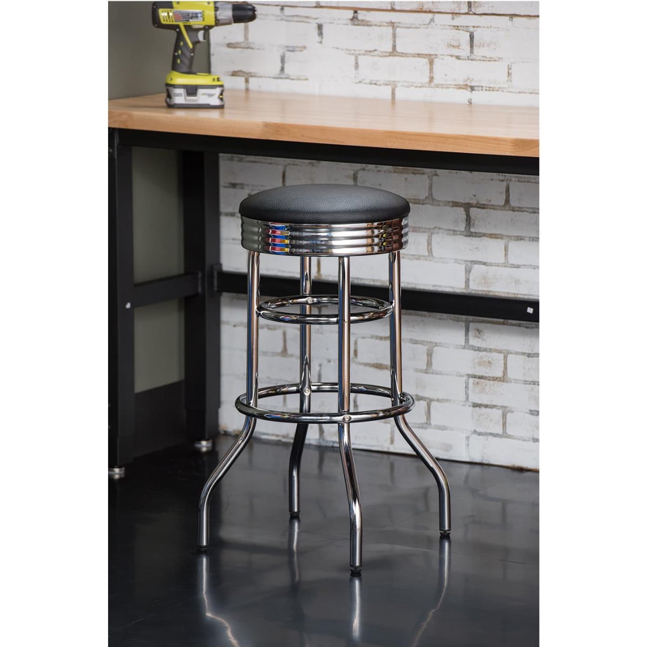 TRINITY 30" Swivel Stool Assembled 2-Pack - Chrome - Image 9