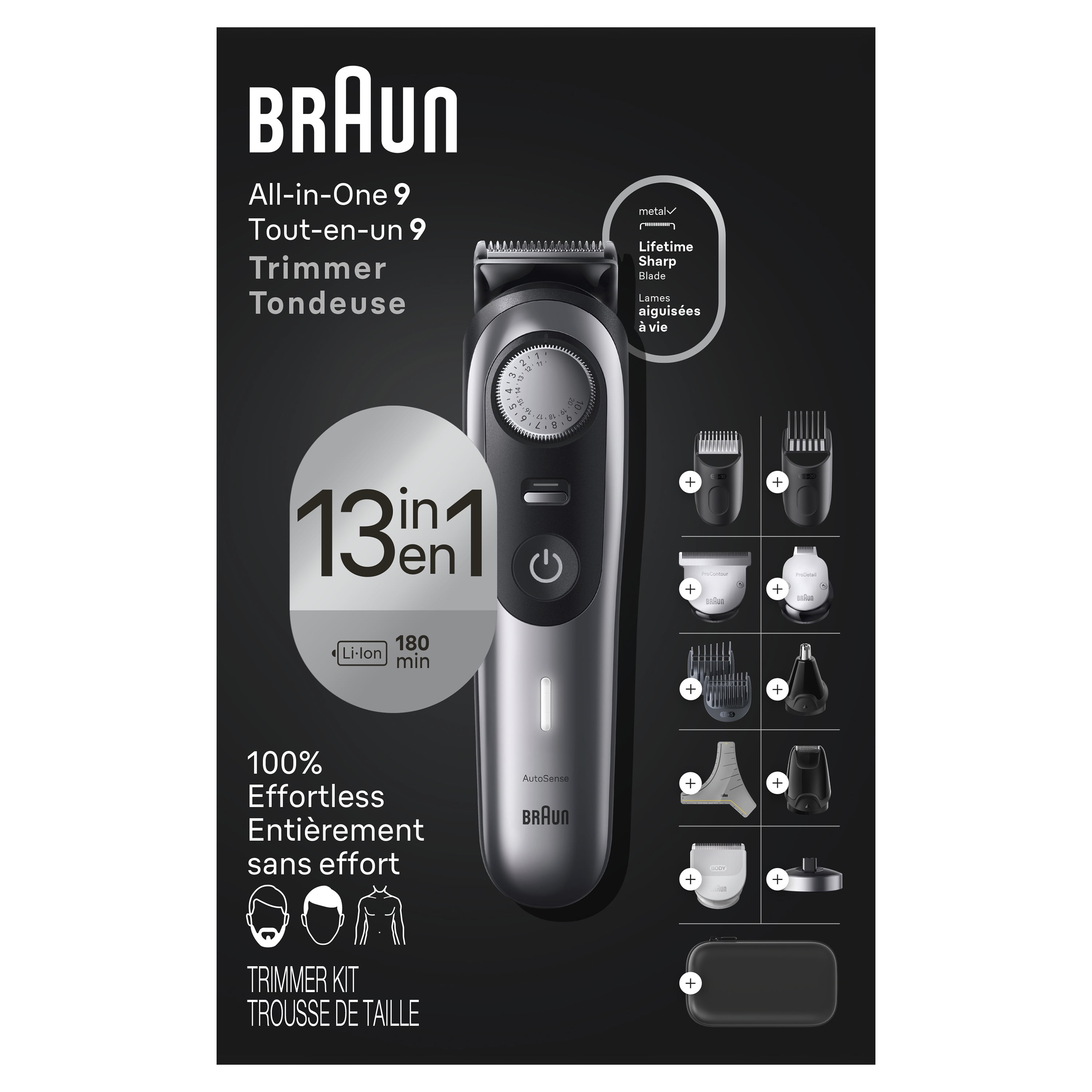 Braun Series 9 9440 All-in-One Style Kit, 13-in-1 Grooming Kit with Beard Trimmer & More - Image 6