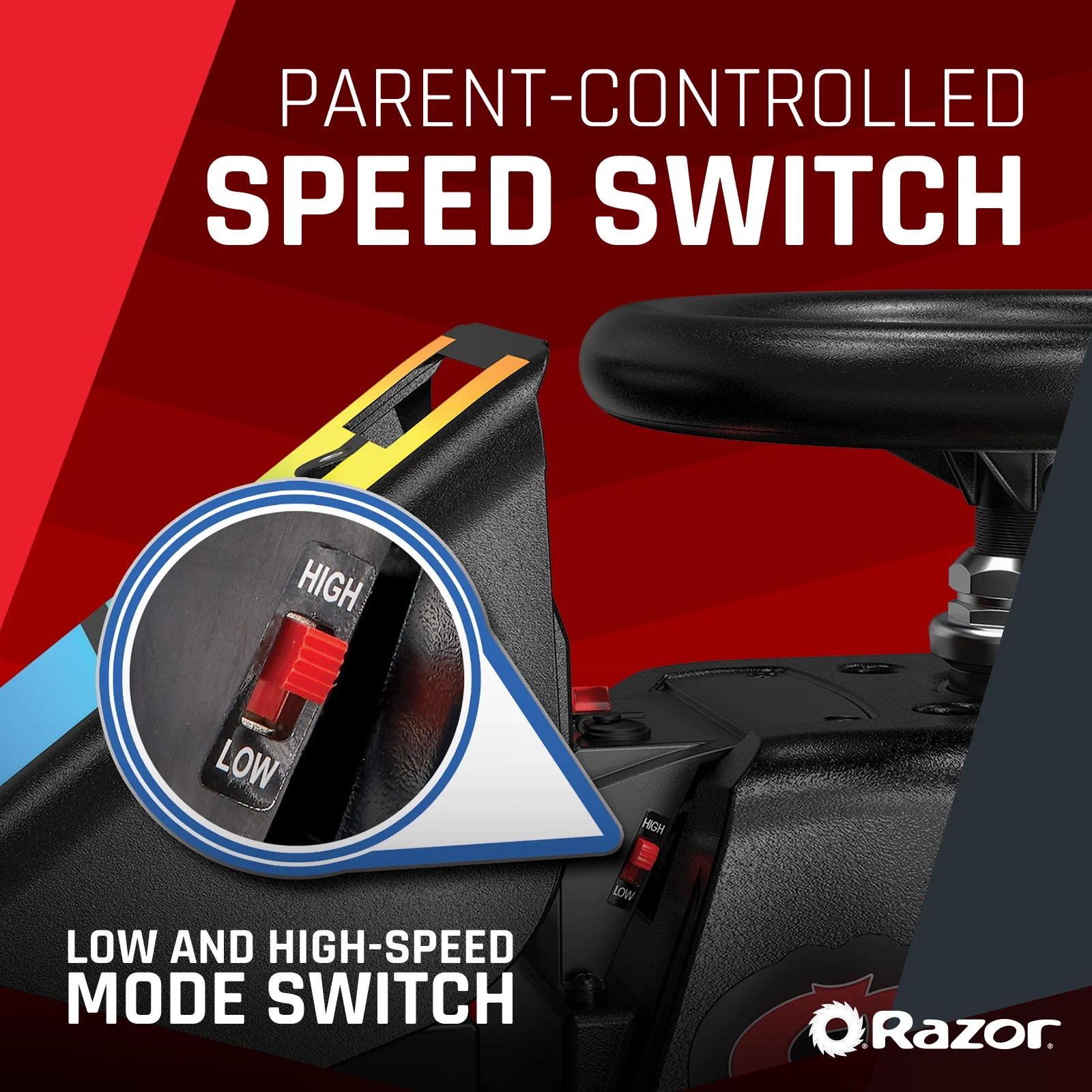 Crazy Cart Shift Lightshow by Razor - 12V Electric Drifting Go-Kart for Kids Ages 6+, up to 8 mph - Image 6