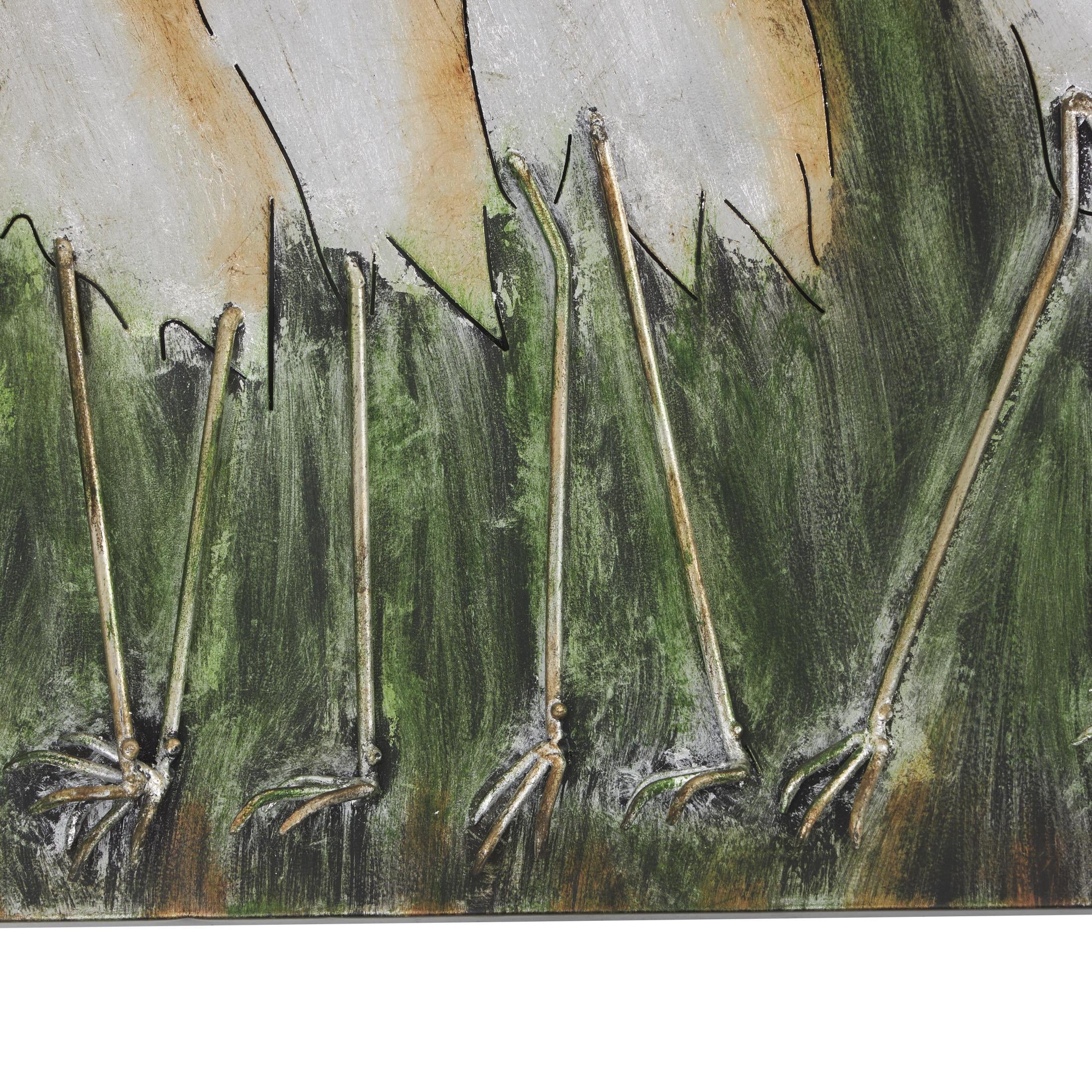 DecMode Brown Metal Bird Wall Decor - Image 2