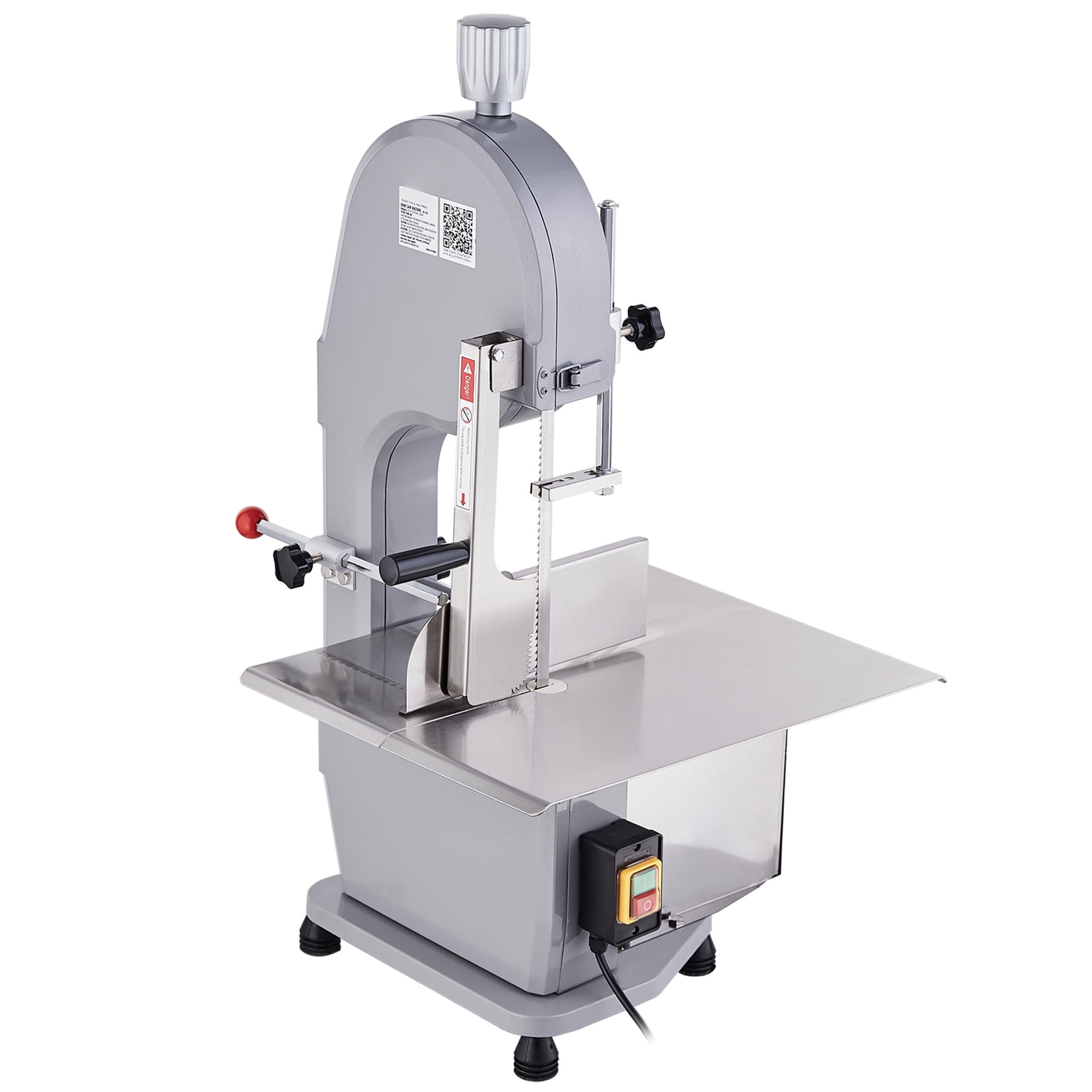 VEVOR 1100W Commercial Electric Meat Bandsaw Stainless Steel Bone Sawing Machine - Image 9