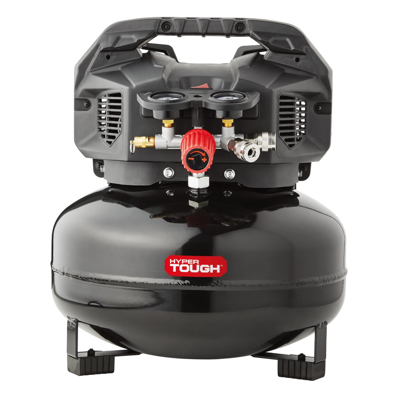 Hyper Tough Black 150 PSI Oil-Free Pancake Air Compressor 6 gal - Image 4