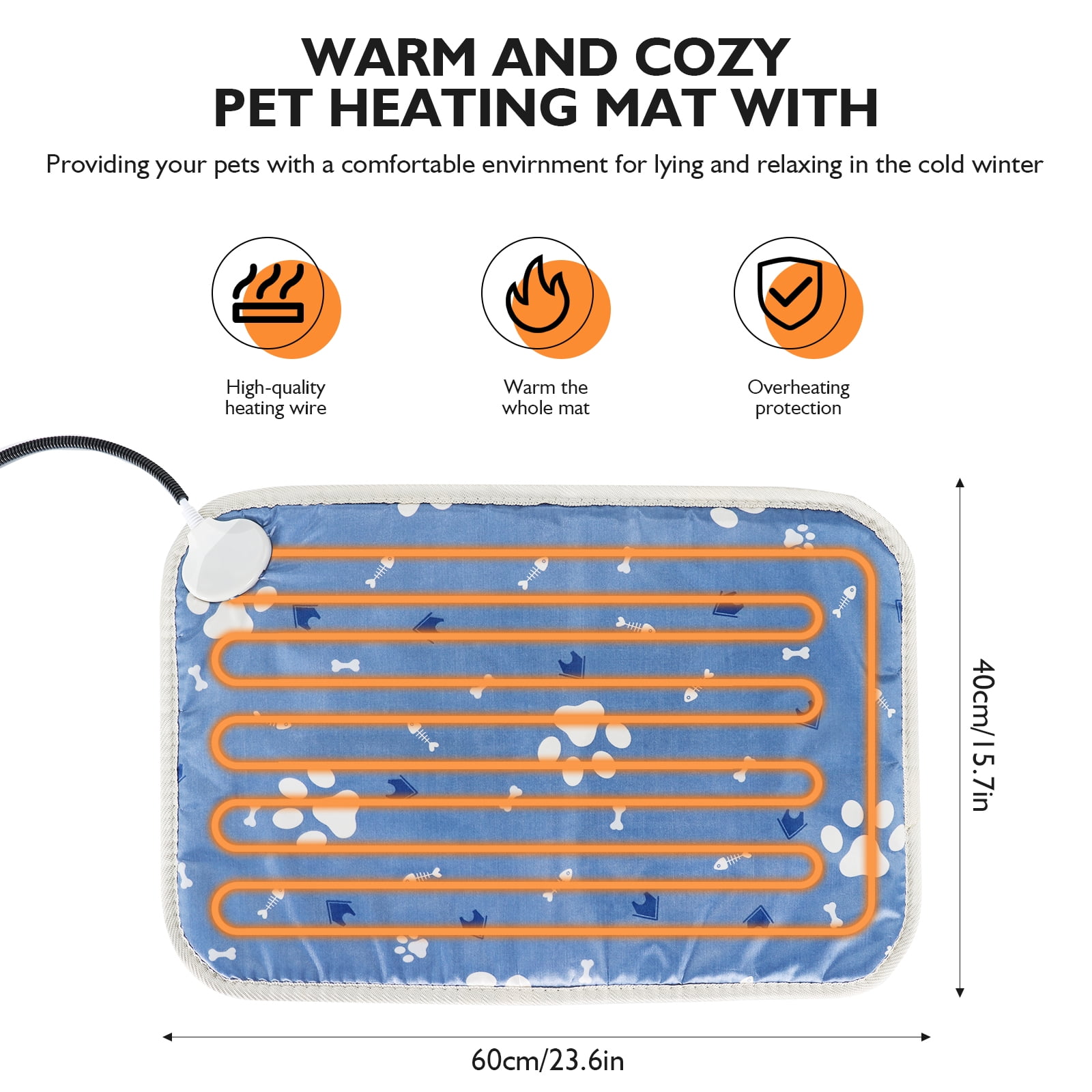 Large Incubator Puppy Bed with Heating & Electric Blanket, Transparent - Image 3