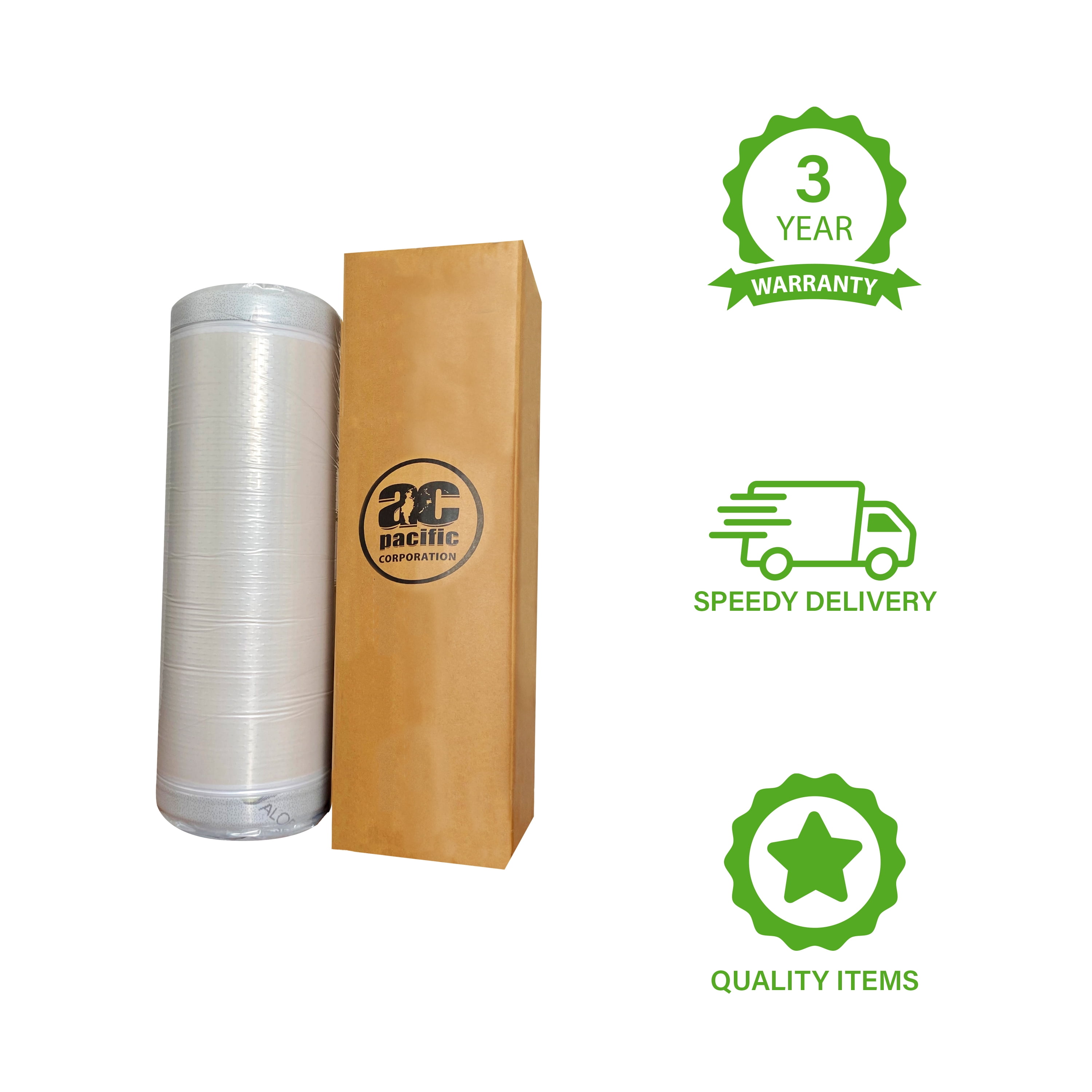 AC Pacific Aloe Vera Queen 8" Memory Foam Mattress - Image 3