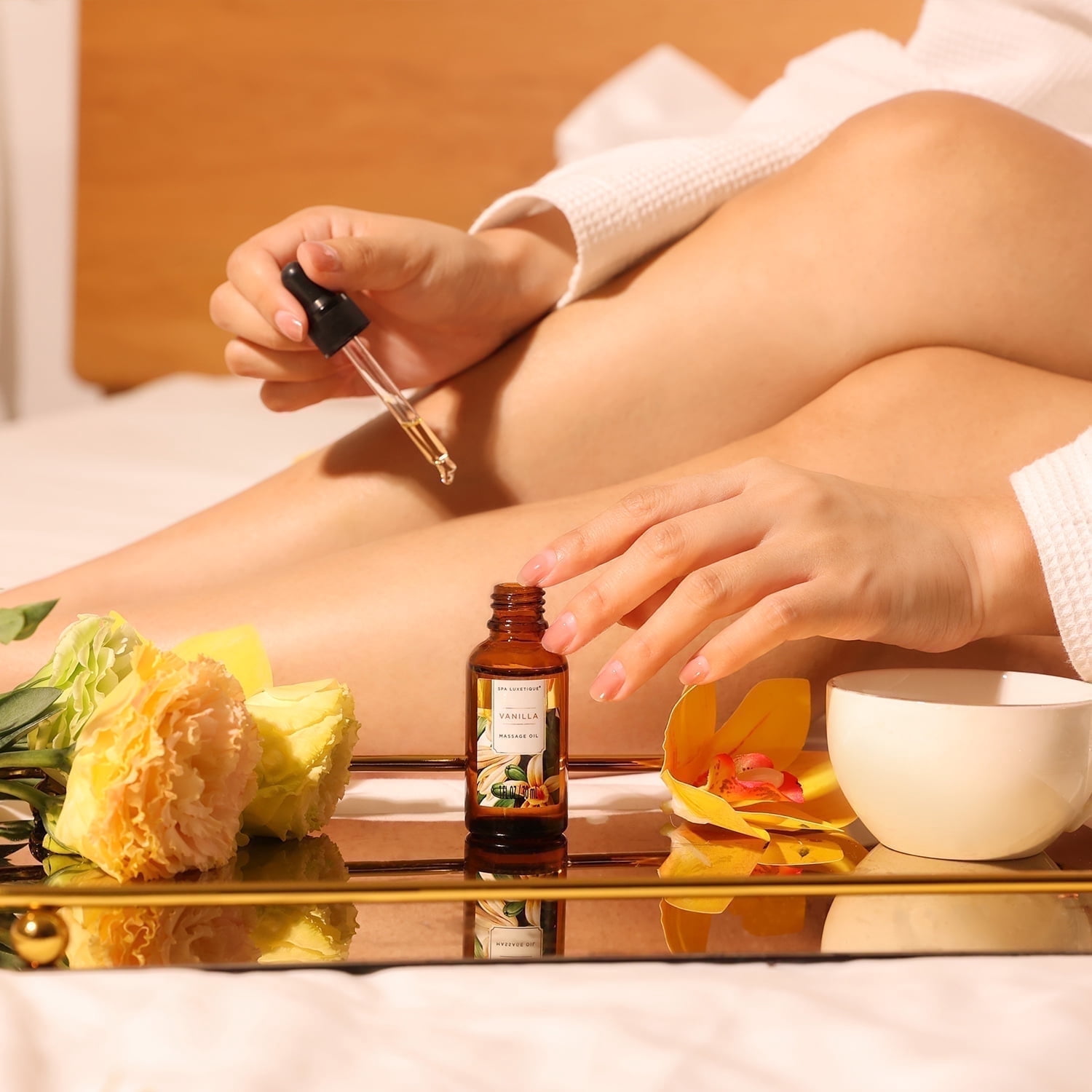 Spa Luxetique Gift Sets for Women - 15 Pcs Vanilla Scent Birthday Mothers Day Gifts for Mom Bath Baskets for Her - Image 8