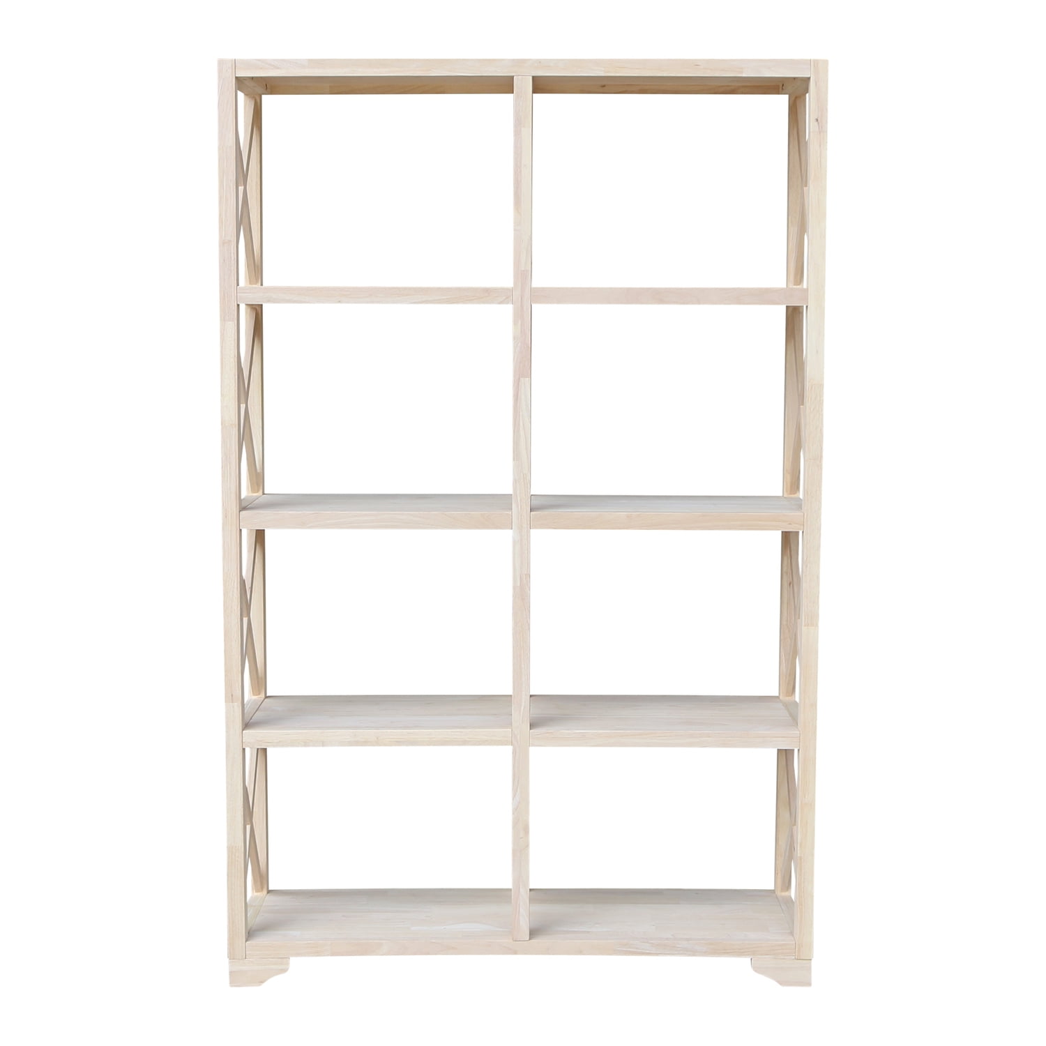 Unfinished 4-Tier 'X' Sided Double Shelf Unit - Image 2