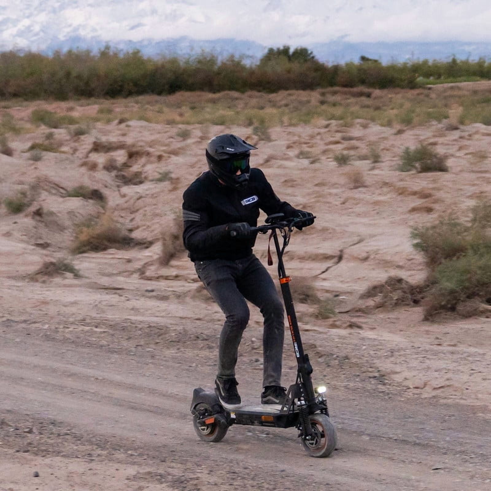 RCB D5PRO Electric Scooter Adult,1600W Peak Motor, 48V27Ah Battery, Up to 80 Miles Range, 10"Anti-Flat Off-Road Tires, Dual Brakes&Dual Suspension, Foldable Commuter Scooter with App & NFC - Image 7