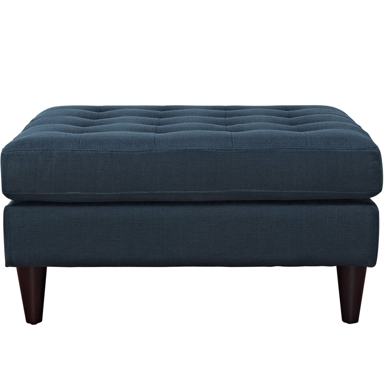 Modway Empress Upholstered Fabric Large Ottoman in Azure - Image 3
