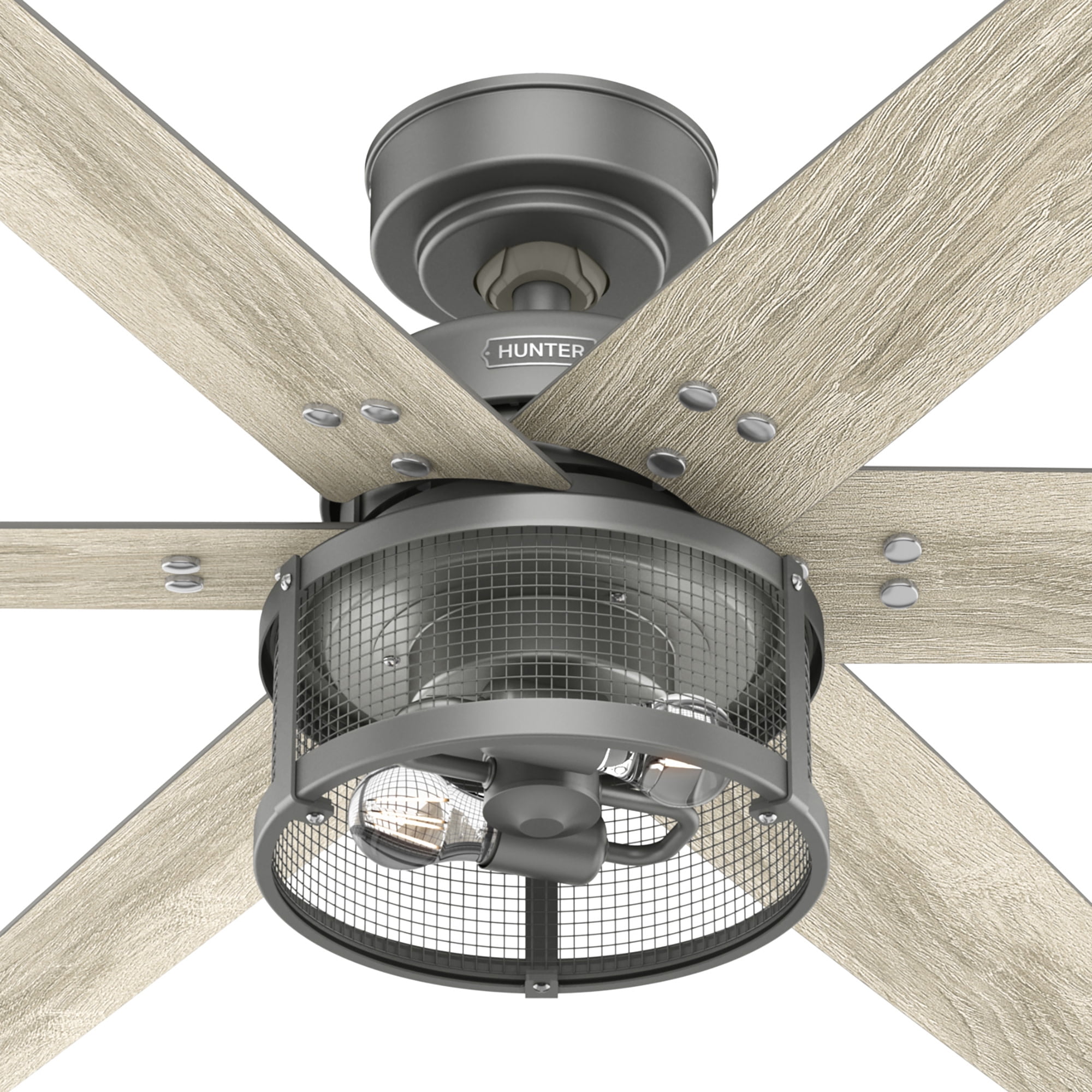 Hunter Fans - Houston - 6 Blade Ceiling Fan with Light Kit and Handheld Remote - Image 7