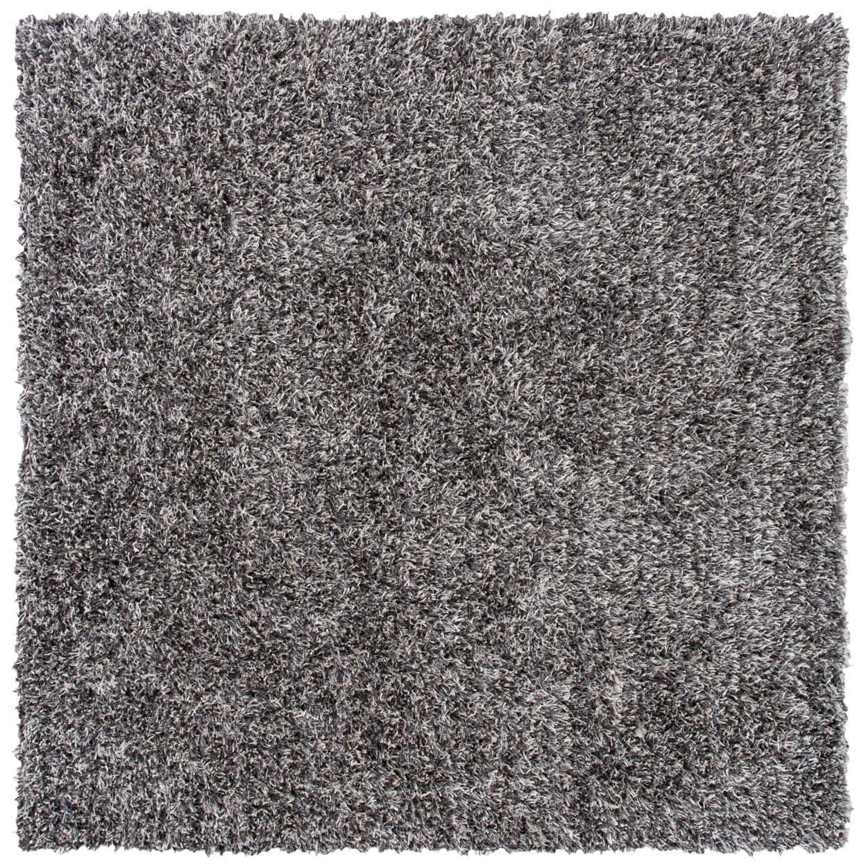 SAFAVIEH New Orleans Darius Solid Polyester Shag Area Rug, Platinum/Ivory, 3' x 5' - Image 8