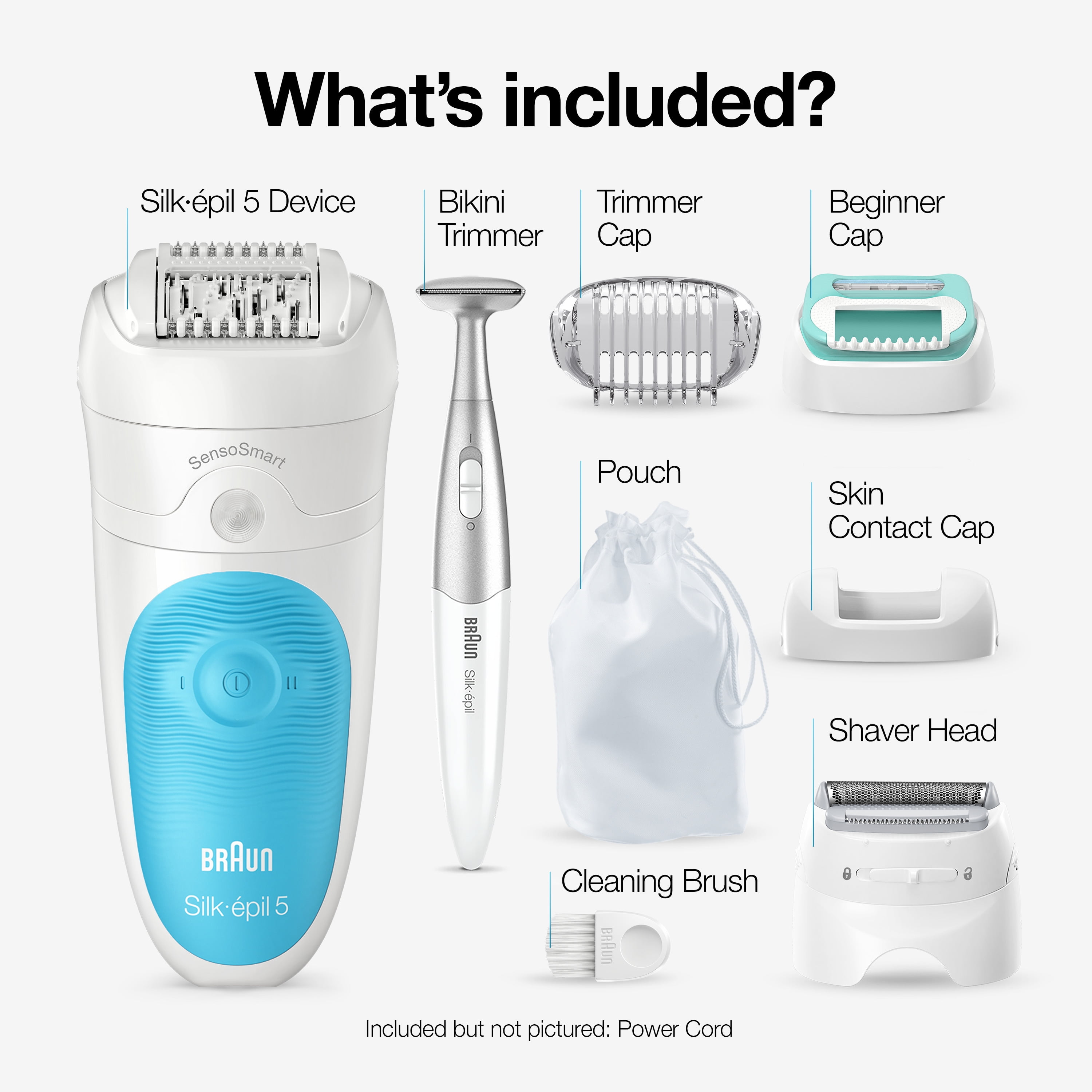 Braun Silk-Ãpil 5 5-810 Epilator for Women for Gentle Hair Removal, White/Turquoise - Image 12