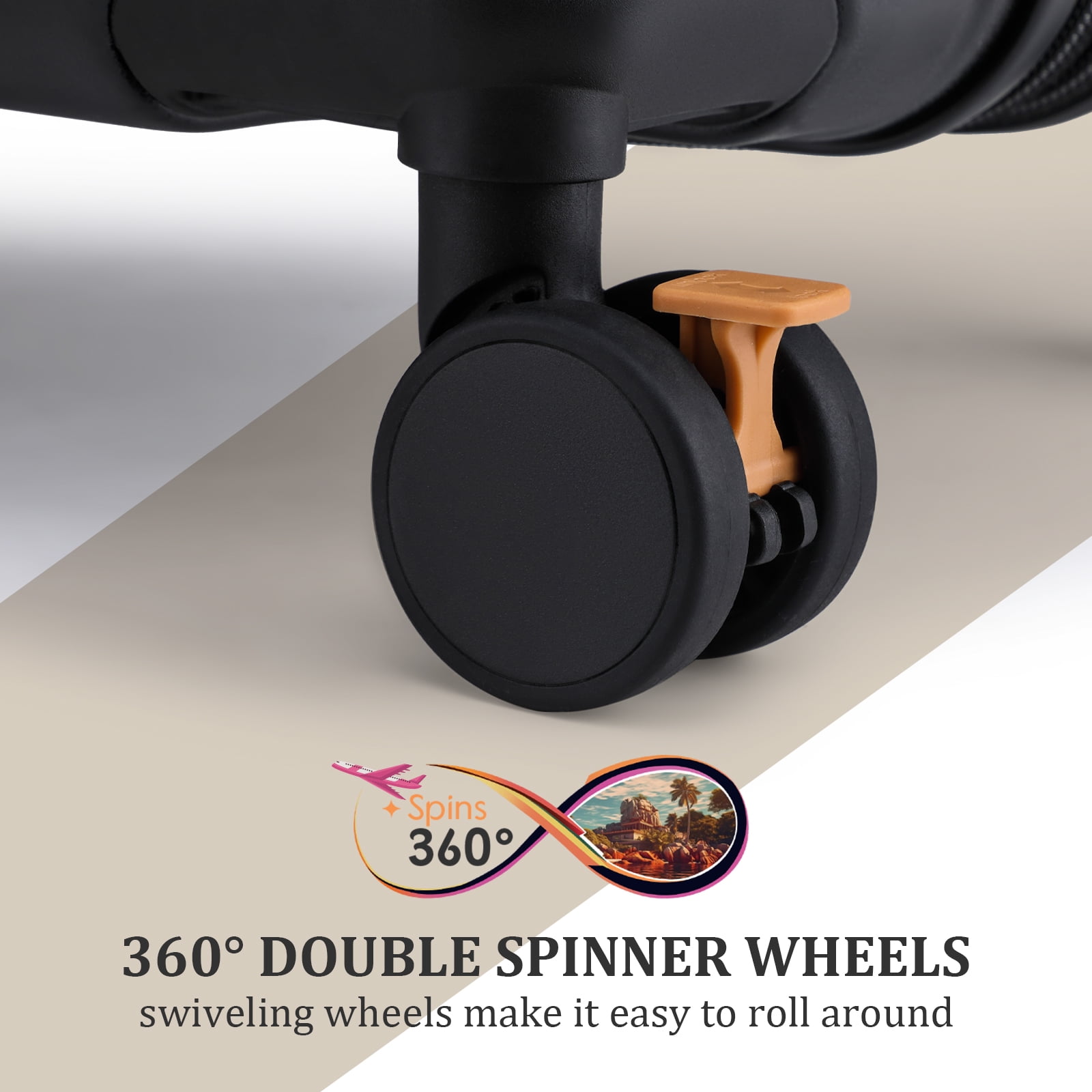 Joyway Luggage Sets Expandable Hard 20 inch Carry-on Luggage USB Port Cup Holder TSA Lock Suitcase - Image 4