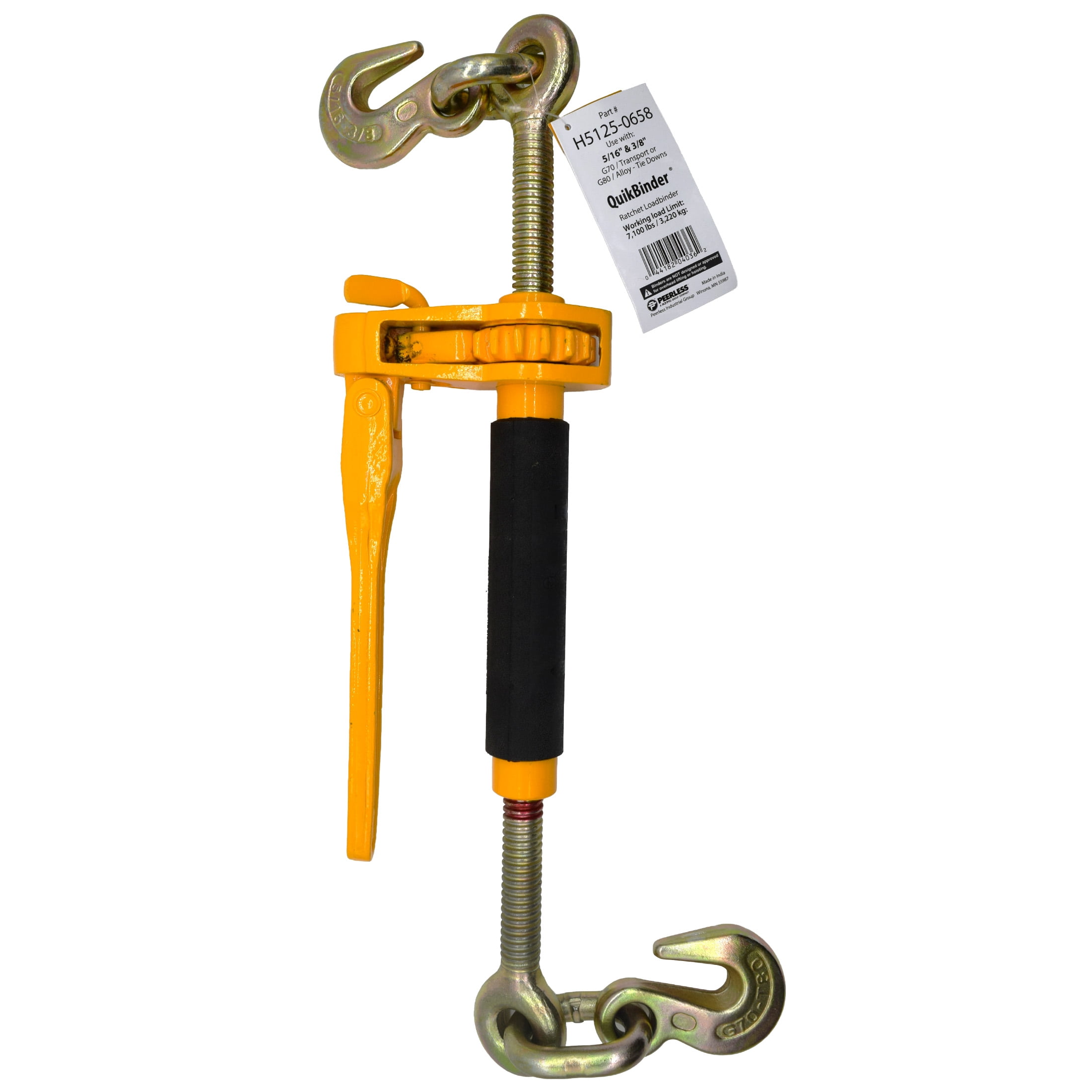 3/8" - 1/2" QuikBinder, 4 Pack, 12000 lbs WLL, Load Binder, Peerless Chain, #H5125-0858 - Image 6