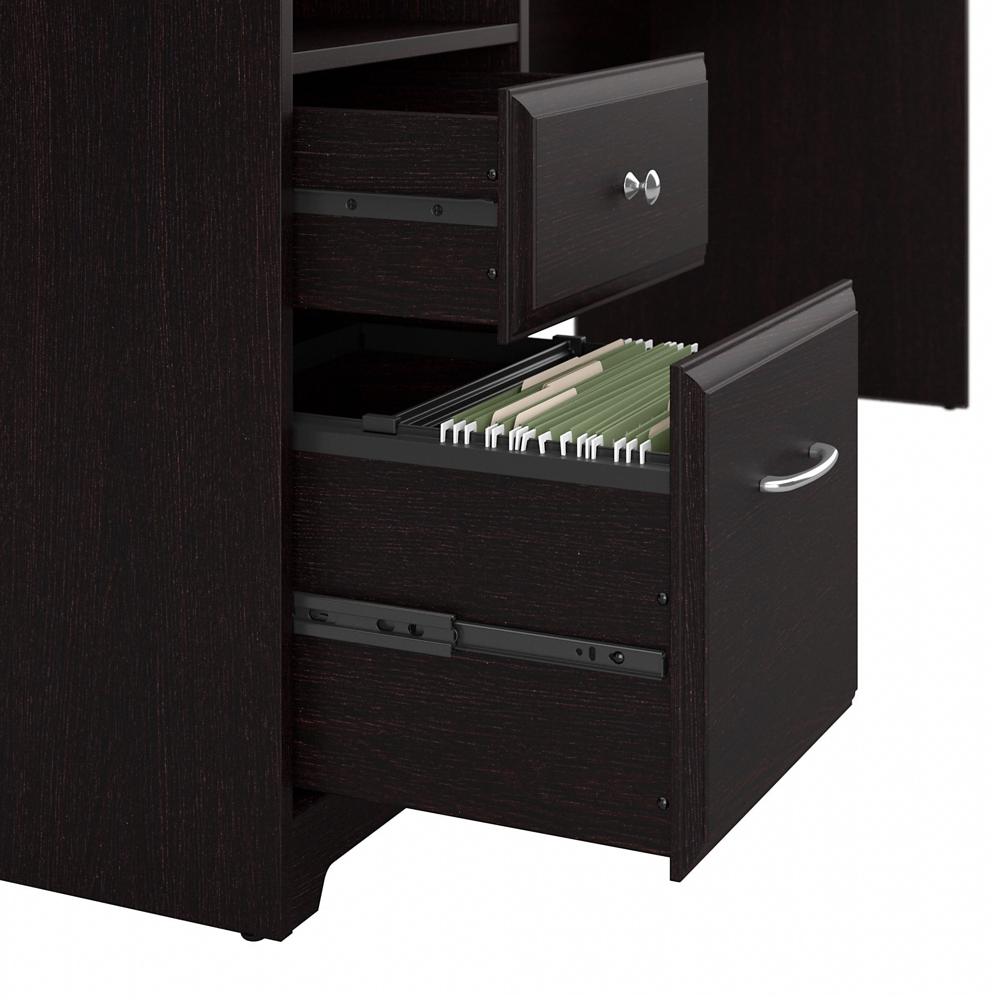 Bush Furniture Cabot 72" Computer Desk with Storage, Espresso Oak - Image 3