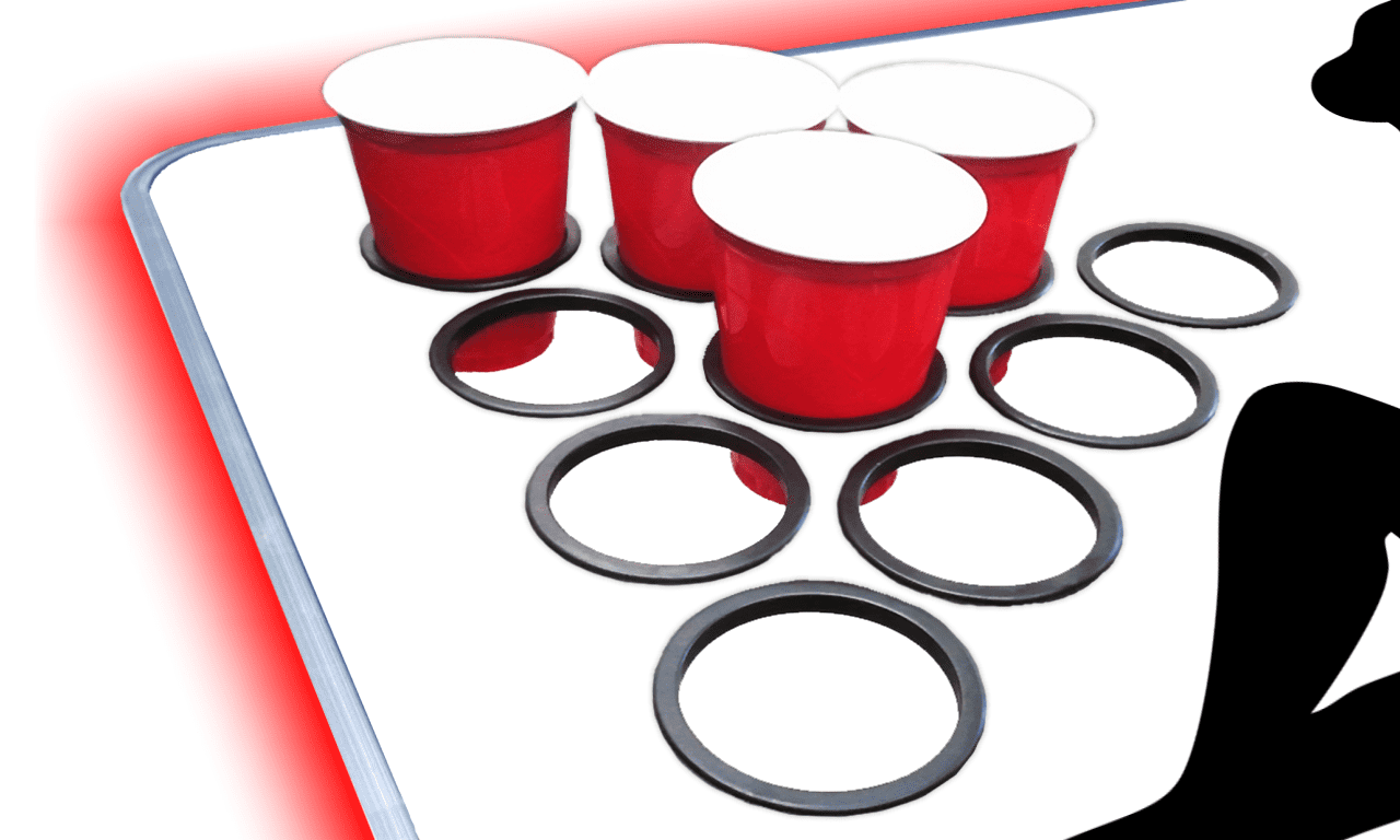 8-Foot Professional Beer Pong Table w/ Cup Holes & LED Glow Lights - Trucker Girl Edition - Image 4