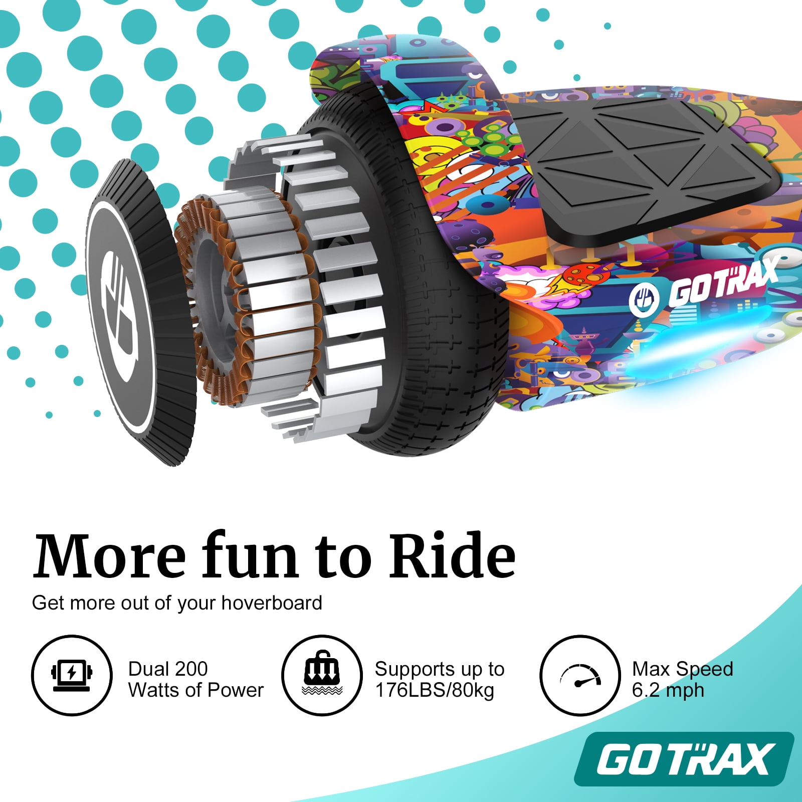 Gotrax Edge Hoverboard for Kids Adults, Offshore Hoverboard, New Color - Image 4