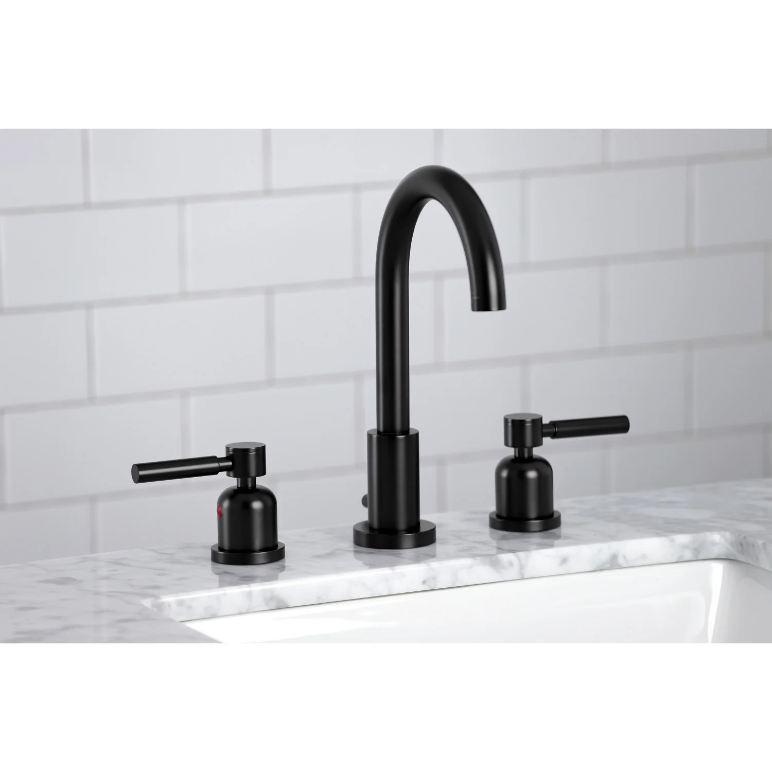 Fauceture FSC8920DL Concord Widespread Bathroom Faucet, Matte Black - Image 5