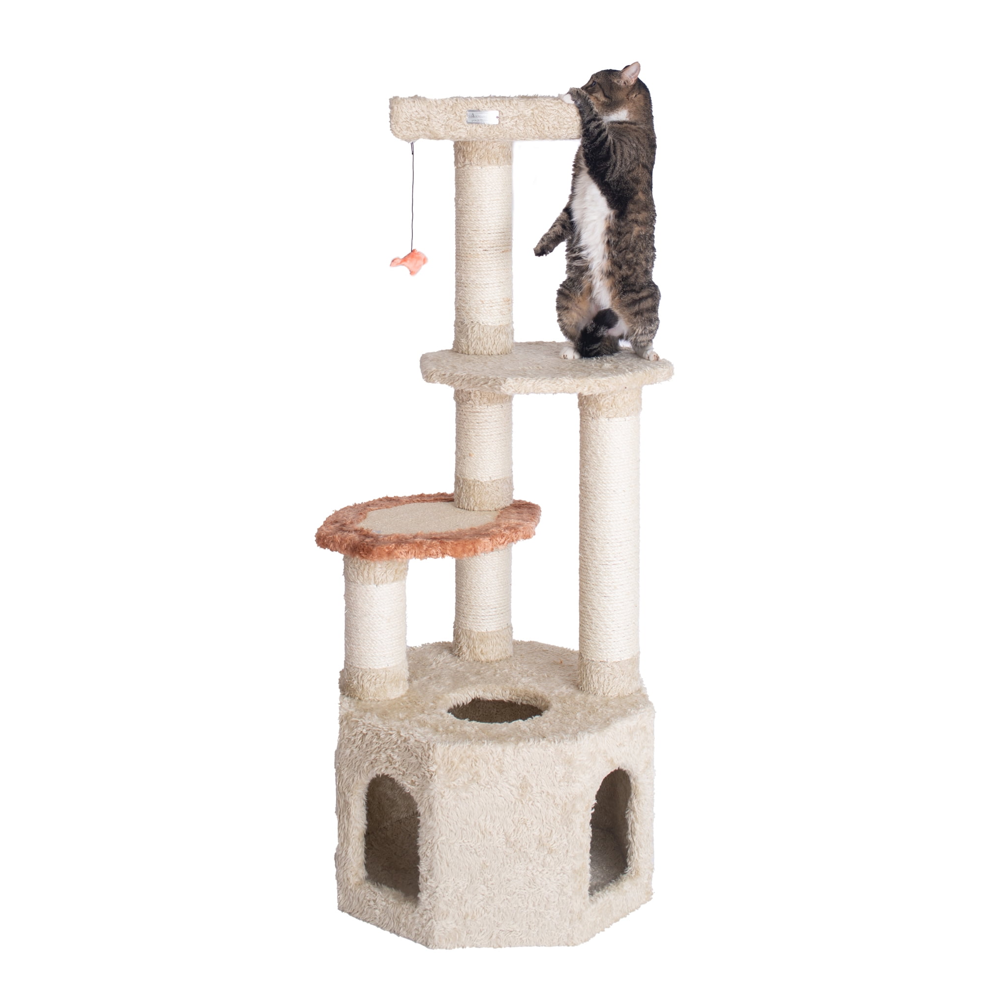 Armarkat Premium real wood Cat Tree Model X5703, Khaki - Image 3