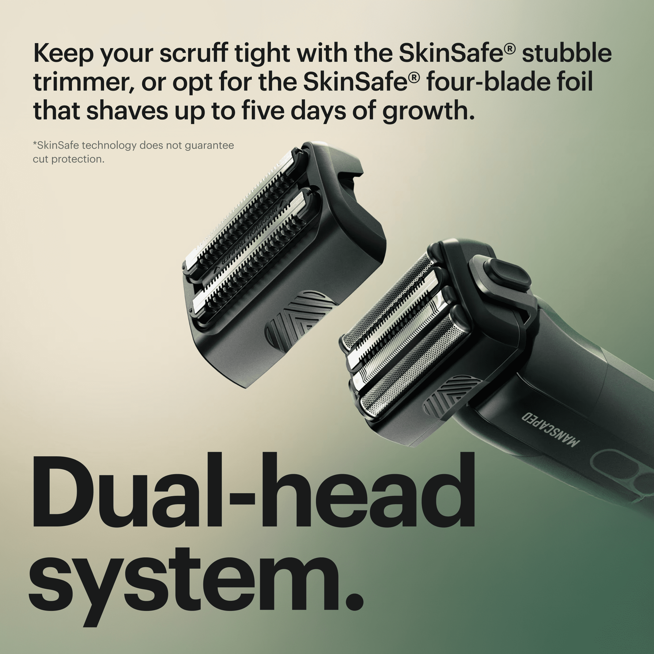 MANSCAPED® The Chairman™ Pro Precision Pack, Electric Foil Face Shaver and SkinSafe® Face Stubble Trimmer with Power Shave Gel - Image 9