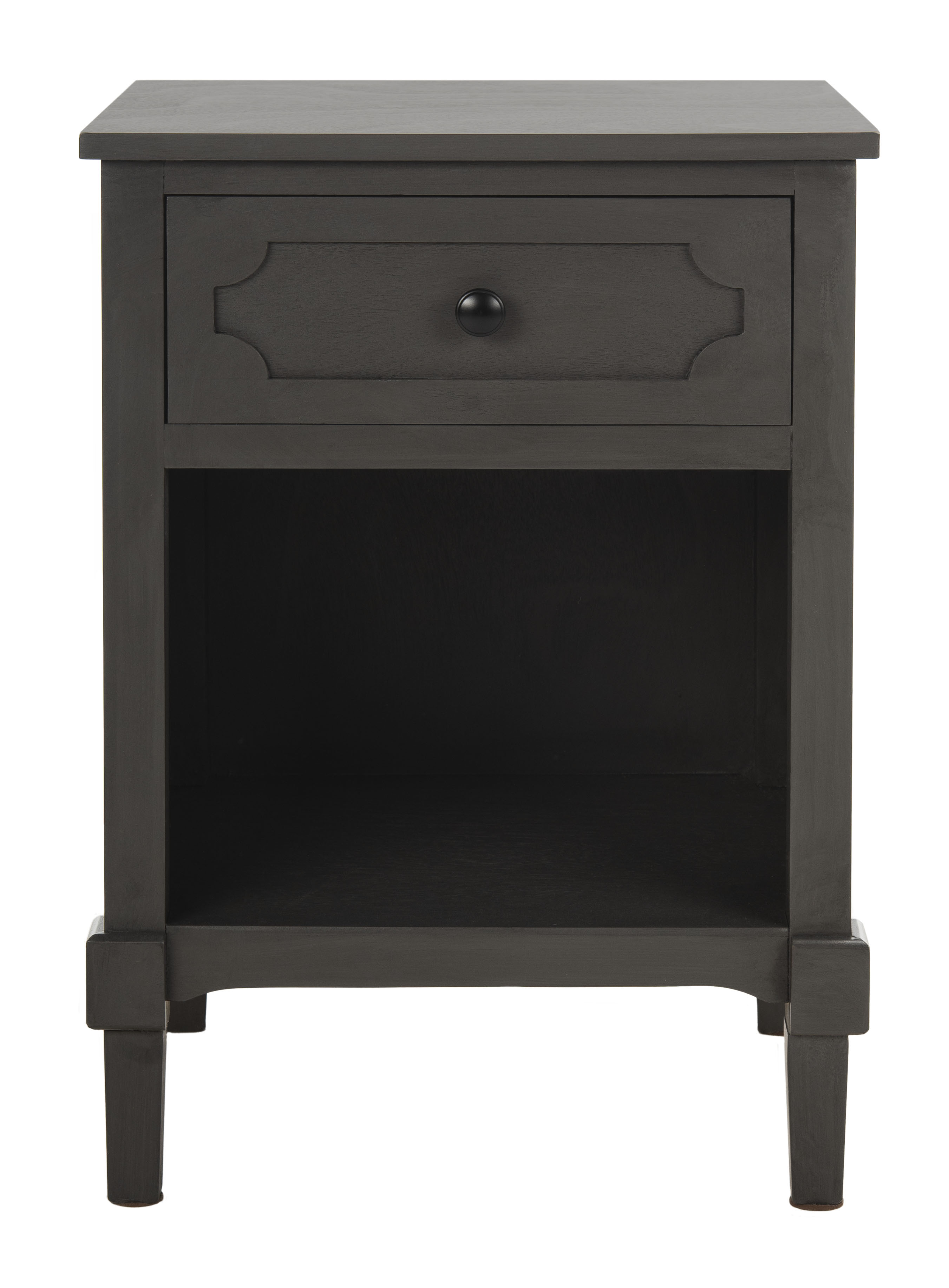 SAFAVIEH Rosaleen Solid Casual Storage Side Table, Grey - Image 5