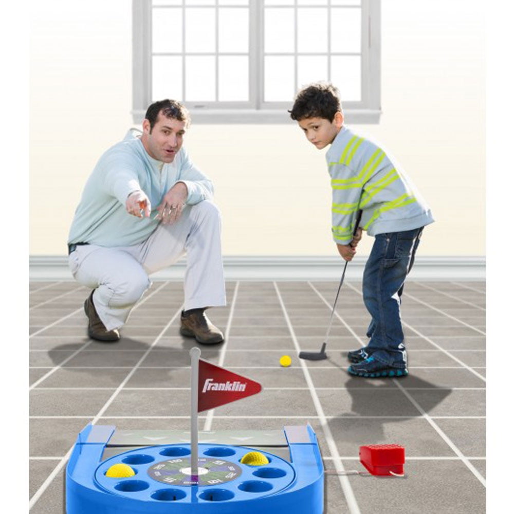 Franklin Sports Kids Indoor Spin N Putt Golf Set with Putter and 10 Golf Balls - Image 3