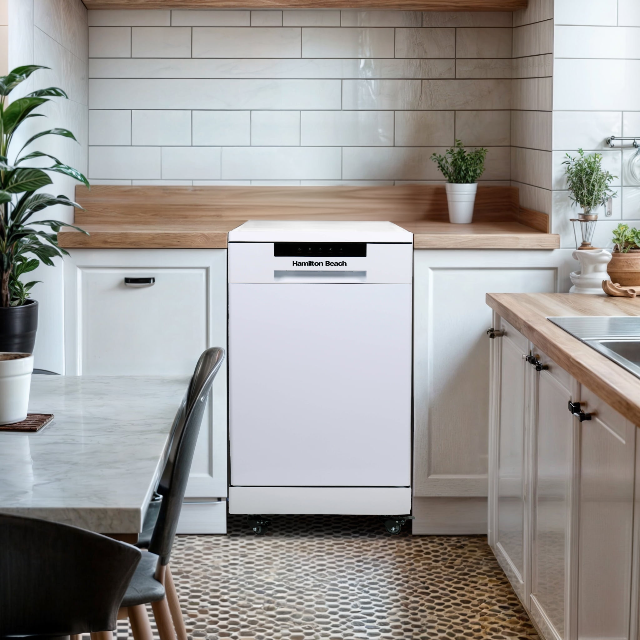 Hamilton Beach 18" Portable Dishwasher in White - Image 7