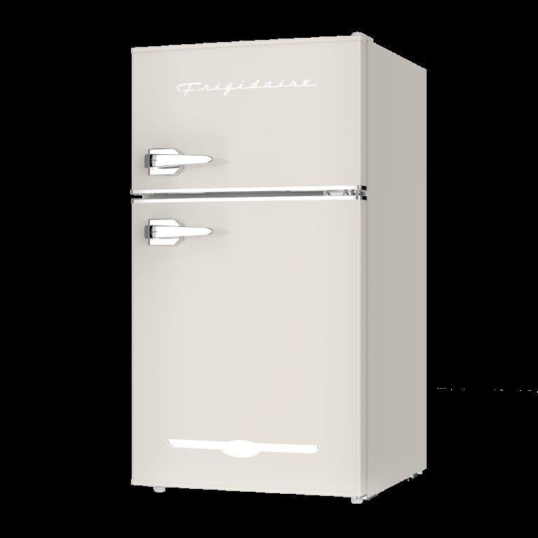 Frigidaire, 3.1 Cu. Ft. 2 Door Retro Compact Refrigerator , Built-In Side Bottle Opener, Cream - Image 9
