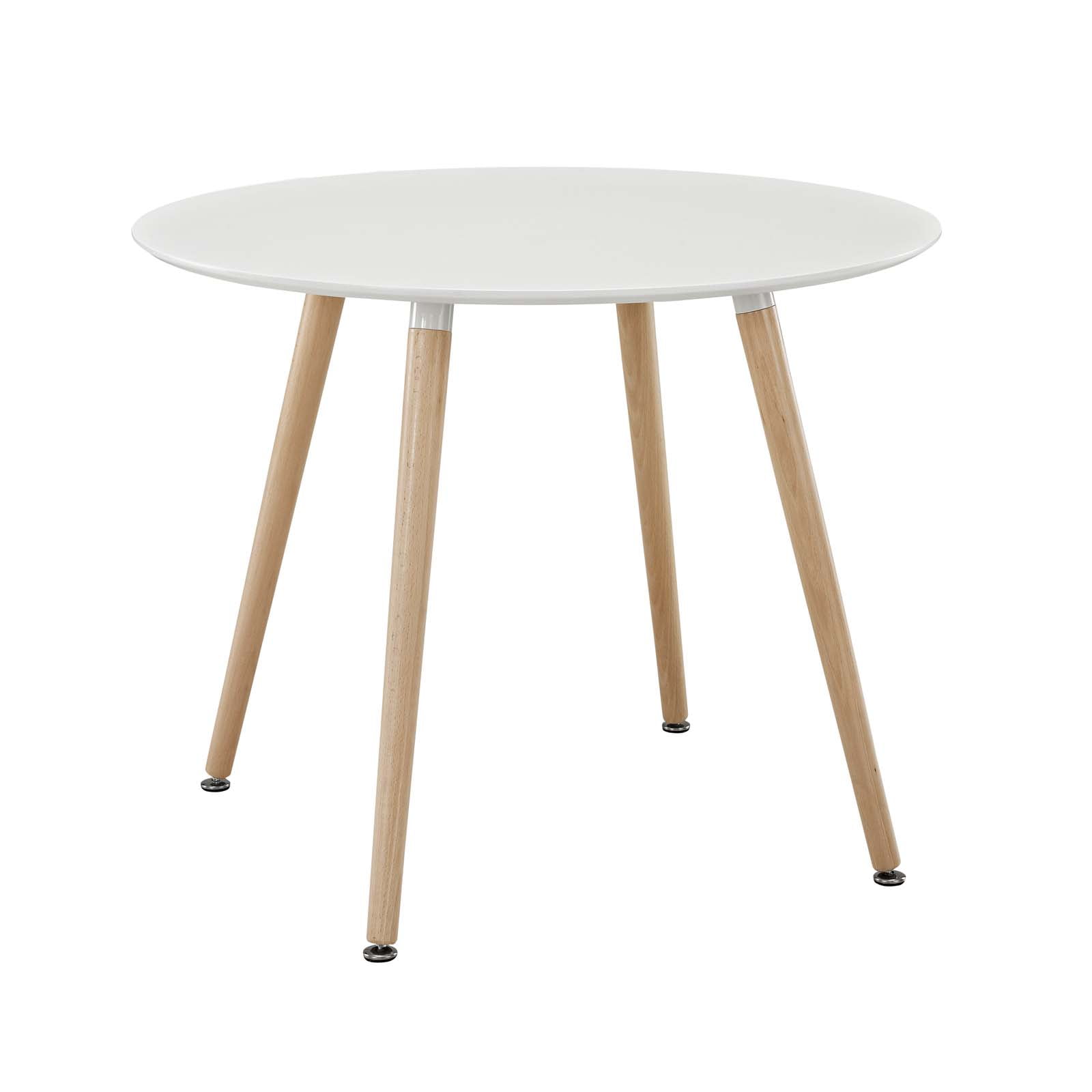 Modway Track Round Dining Table in White - Image 5