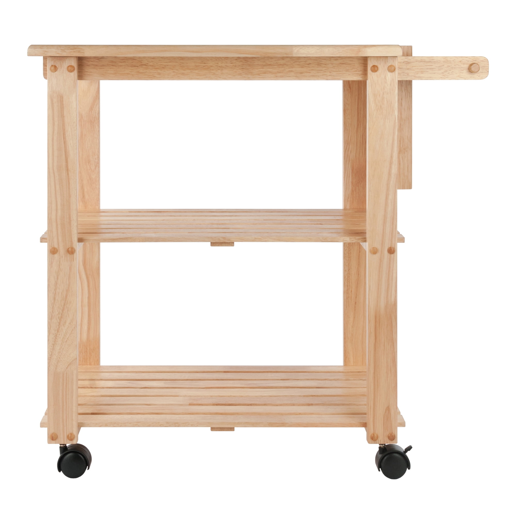 Winsome Wood Mario Kitchen Utility Cart, Natural Finish - Image 7