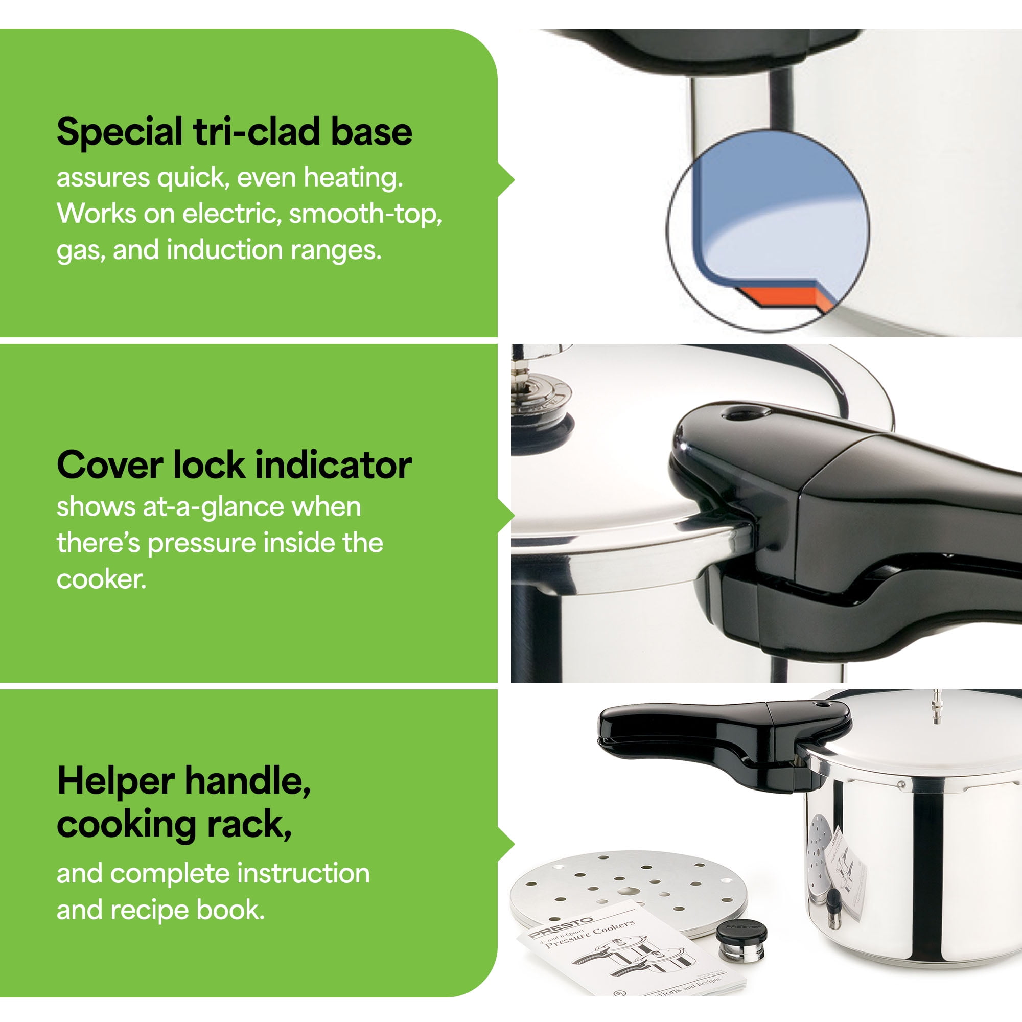 Presto® 6 Quart Stainless Steel Pressure Cooker - Image 6