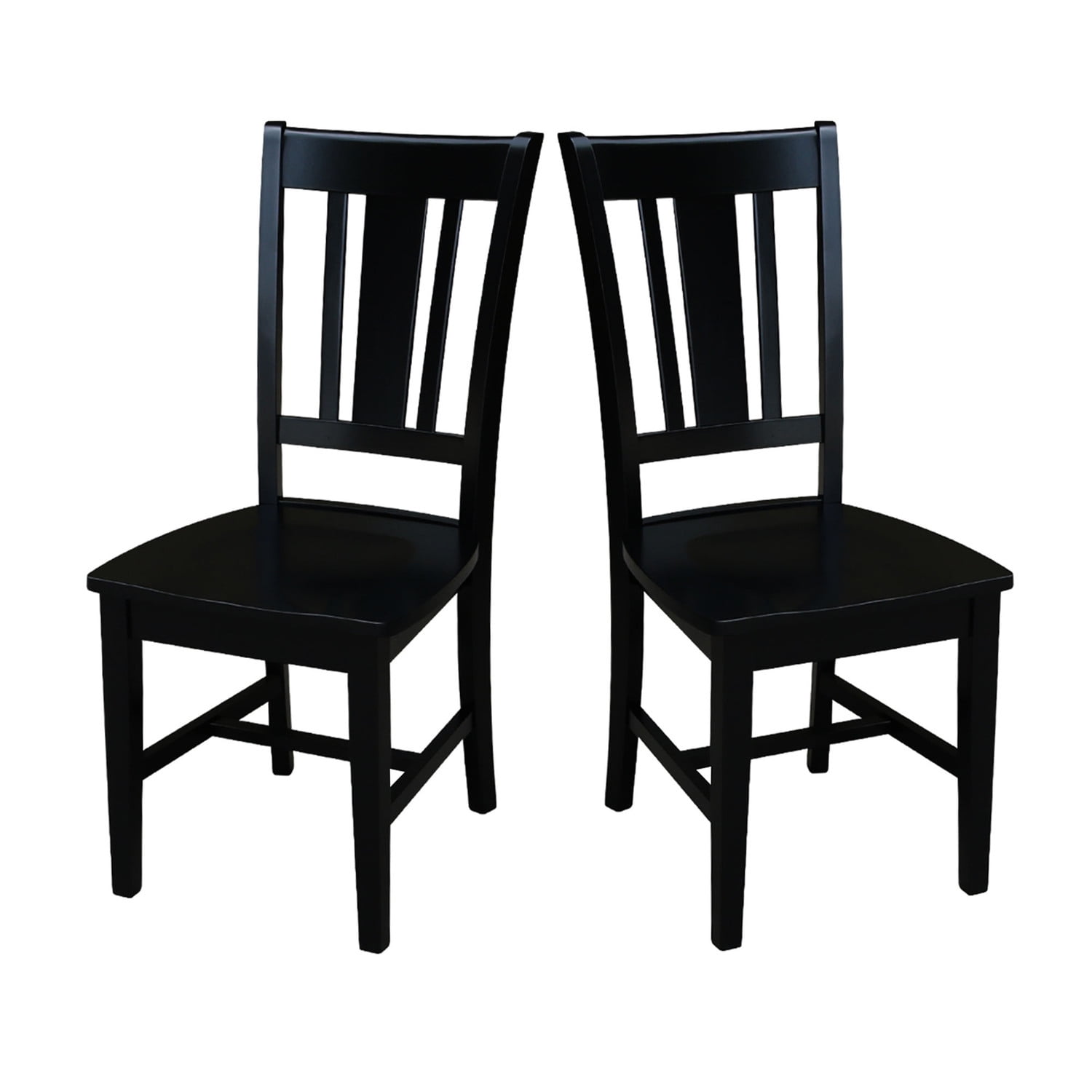 International Concepts San Remo Splatback Dining Chair in Black (set of 2) - Image 2