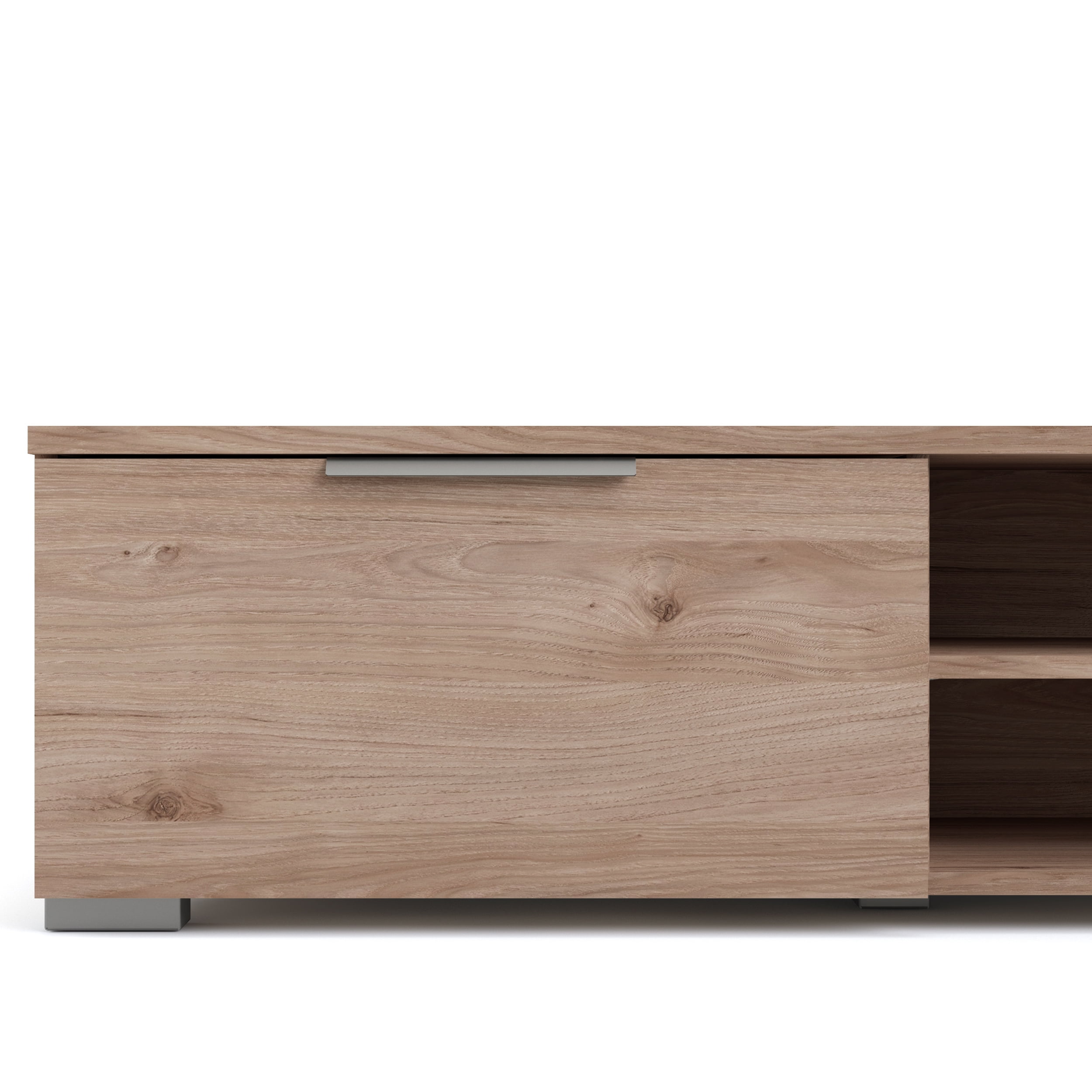 Tvilum Match 2 Drawer TV Stand with 2 Shelves, Jackson Hickory - Image 7