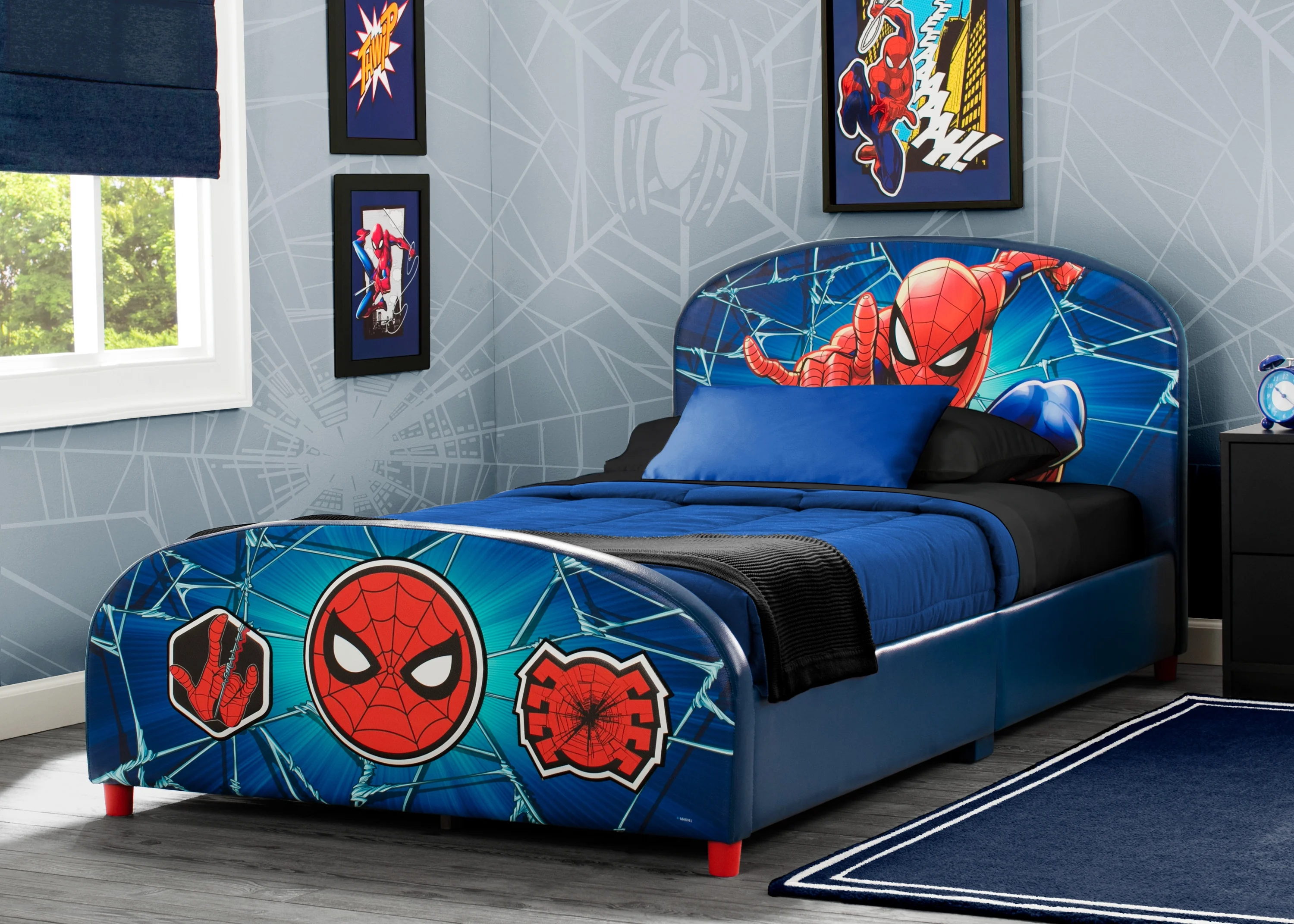Delta Children Marvel Spider-Man Upholstered Bed, Twin - Image 3
