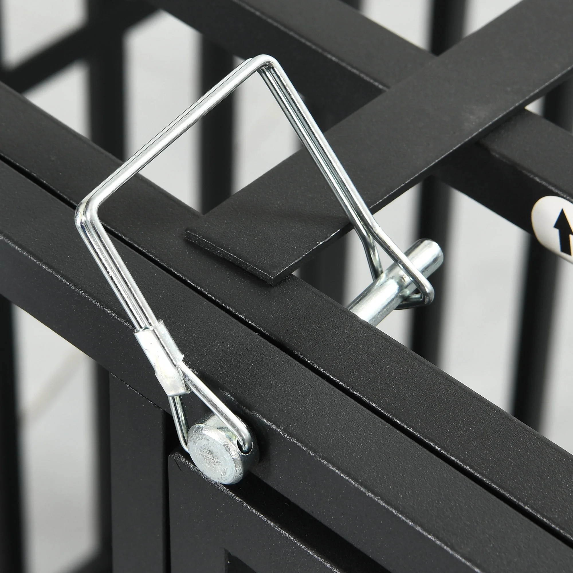 Uforic 37 inch Heavy Duty Dog Crate, Dog Cage Kennel with Lockable Wheels and Removable Tray - Image 6