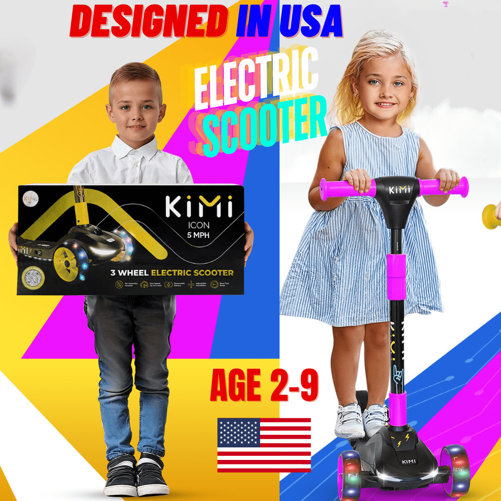 KIMI 3-Wheel Compact Electric Scooter for Children Ages 3-9, LED Safety Lights, 5MPH, 10-Mile Range - Image 10