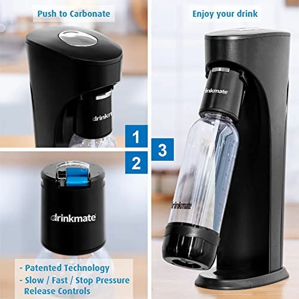 Drinkmate Sparkling Water and Soda Maker Bundle, Carbonates ANY Drink, Classic White - Image 5