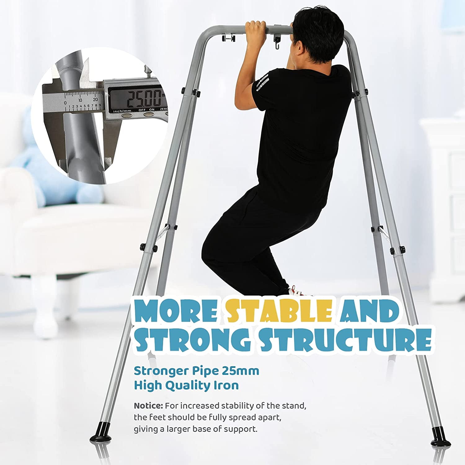 Cowiewie 2 in 1 Baby Jumper Bouncer or Walker for Activity Center for 6-24 Months Infant, Grey - Image 8