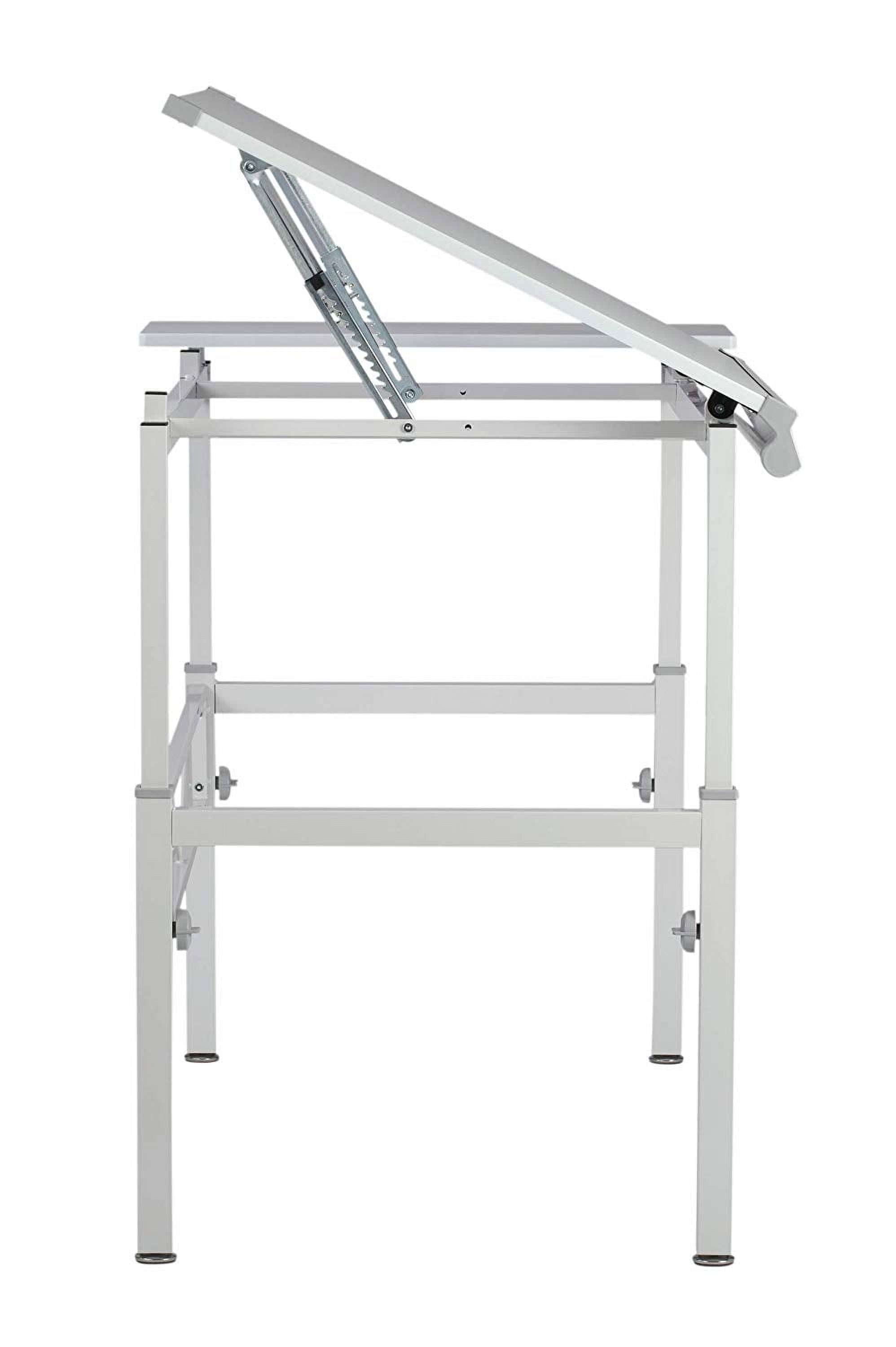 Studio Designs Graphix II White Split Top Crafting Table - Image 4