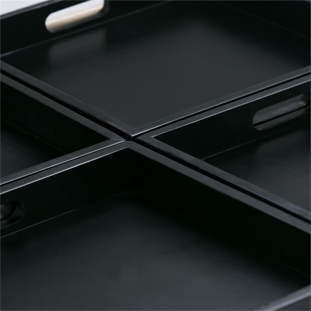 Simpli Home Avalon Coffee Table Storage Ottoman in Slate Gray - Image 9