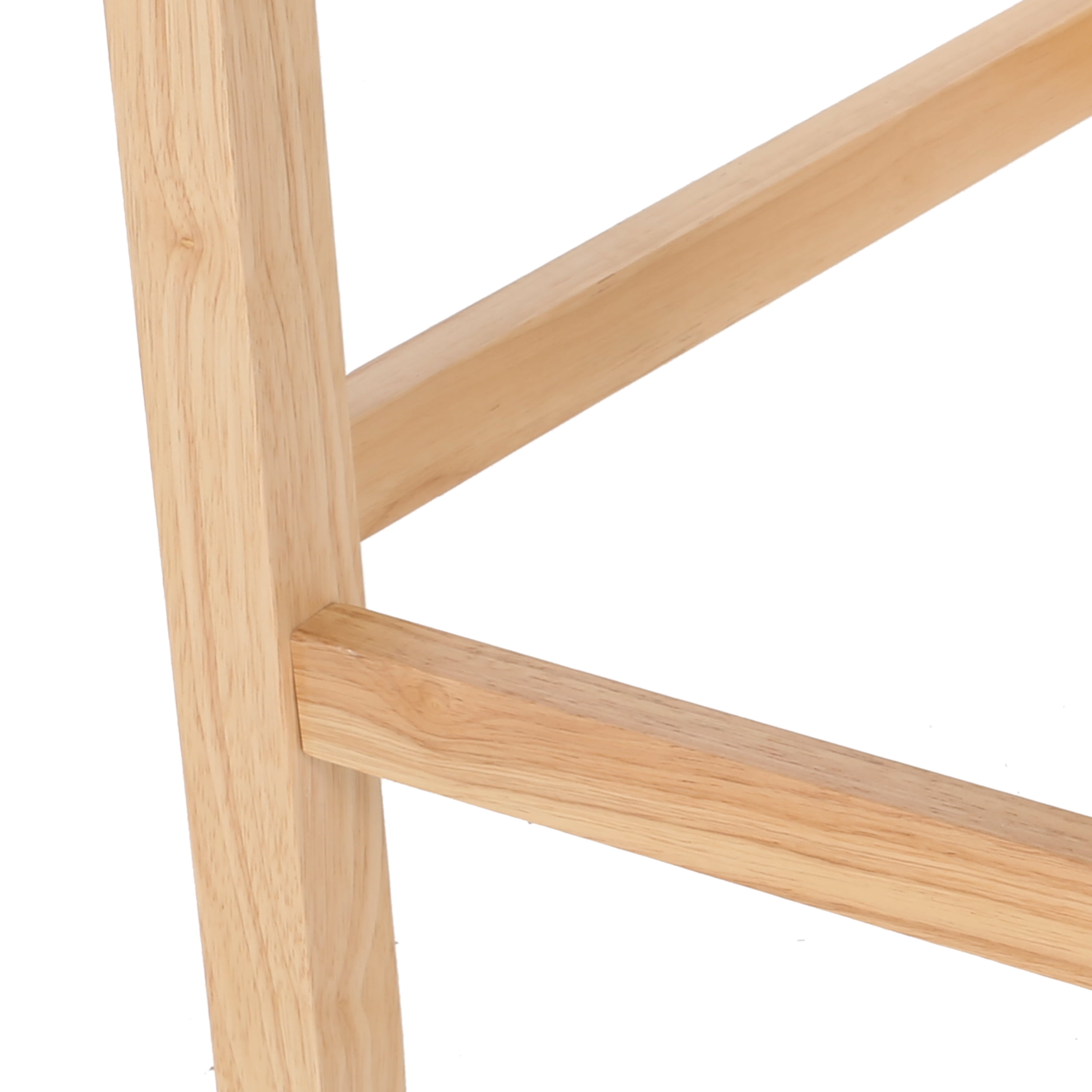 Noble House Brandon Button Tufted Fabric Wingback Bar Stool, Set of 2, Light Blue, Natural - Image 3