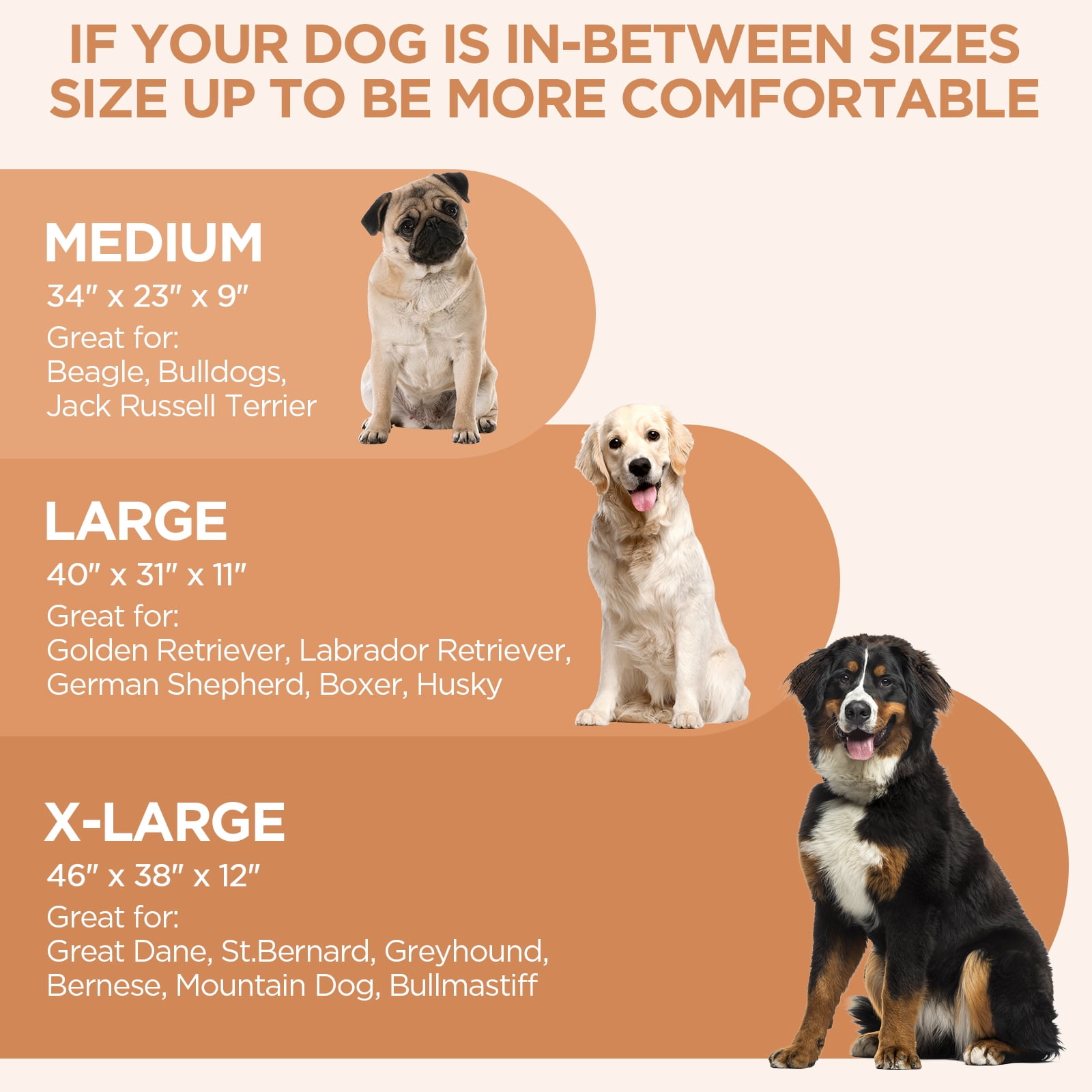 ATIFBOP Orthopedic Dog Bed for Large Dogs, Memory Foam Dog Sofa with Waterproof & Washable Cover, Cooling Energy Gel. Coach, Pain Relief Soft Couch Pet Bed (Brown, 40x31x11 inch) - Image 3