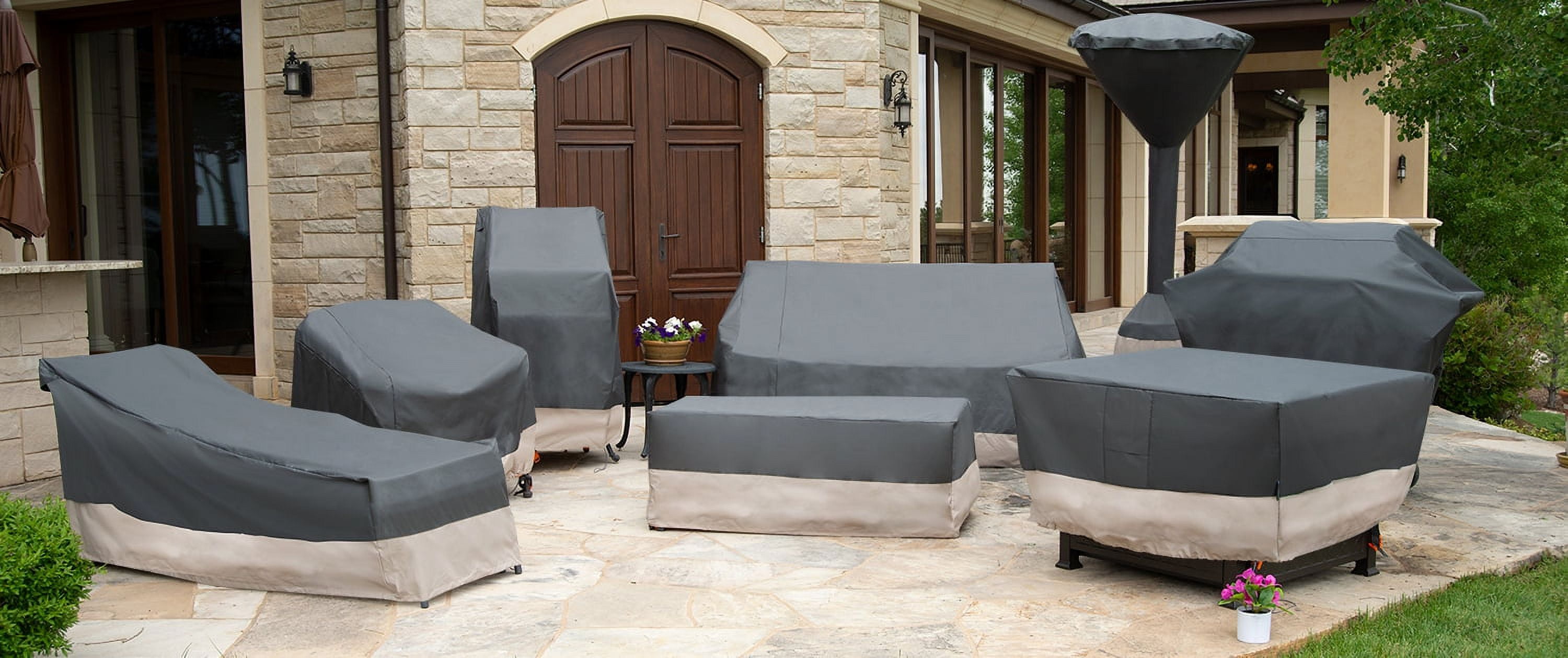 Modern Leisure Renaissance Patio Swing Cover, 81"L x 52"W x 70"H, Gray - Image 2