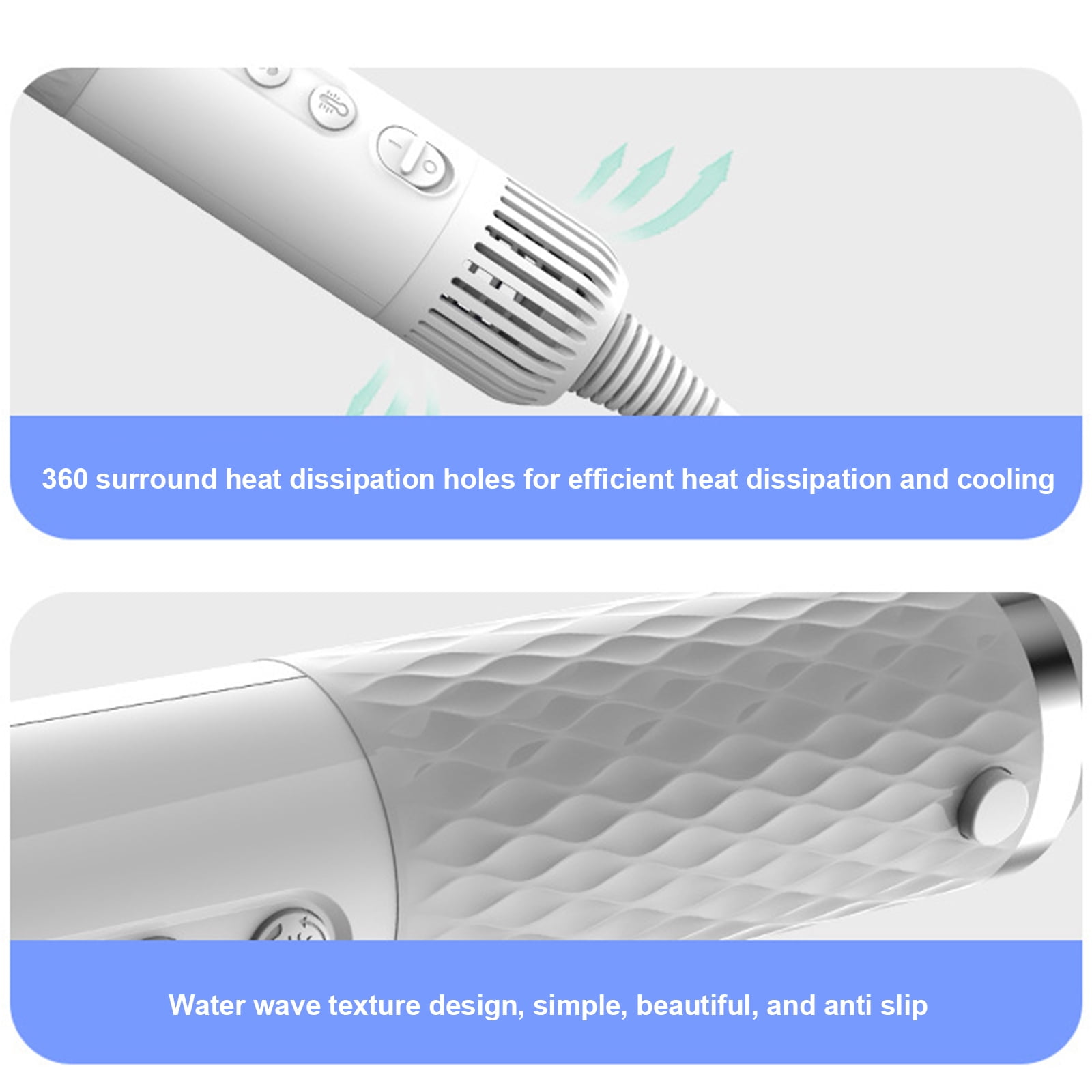 HQinX 5 in 1 Dog Hair Dryer with 4 Heads,Portable Dog Blower Grooming Dryer,High Velocity Blow Dryer for Dogs,Quiet & Smart Temperature Control,for Home & Travel - Image 11