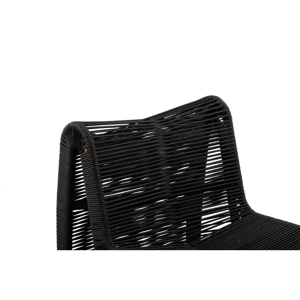Boraam 24" Lorenzo Black Rope Counter Stool Set of 2 - Image 12